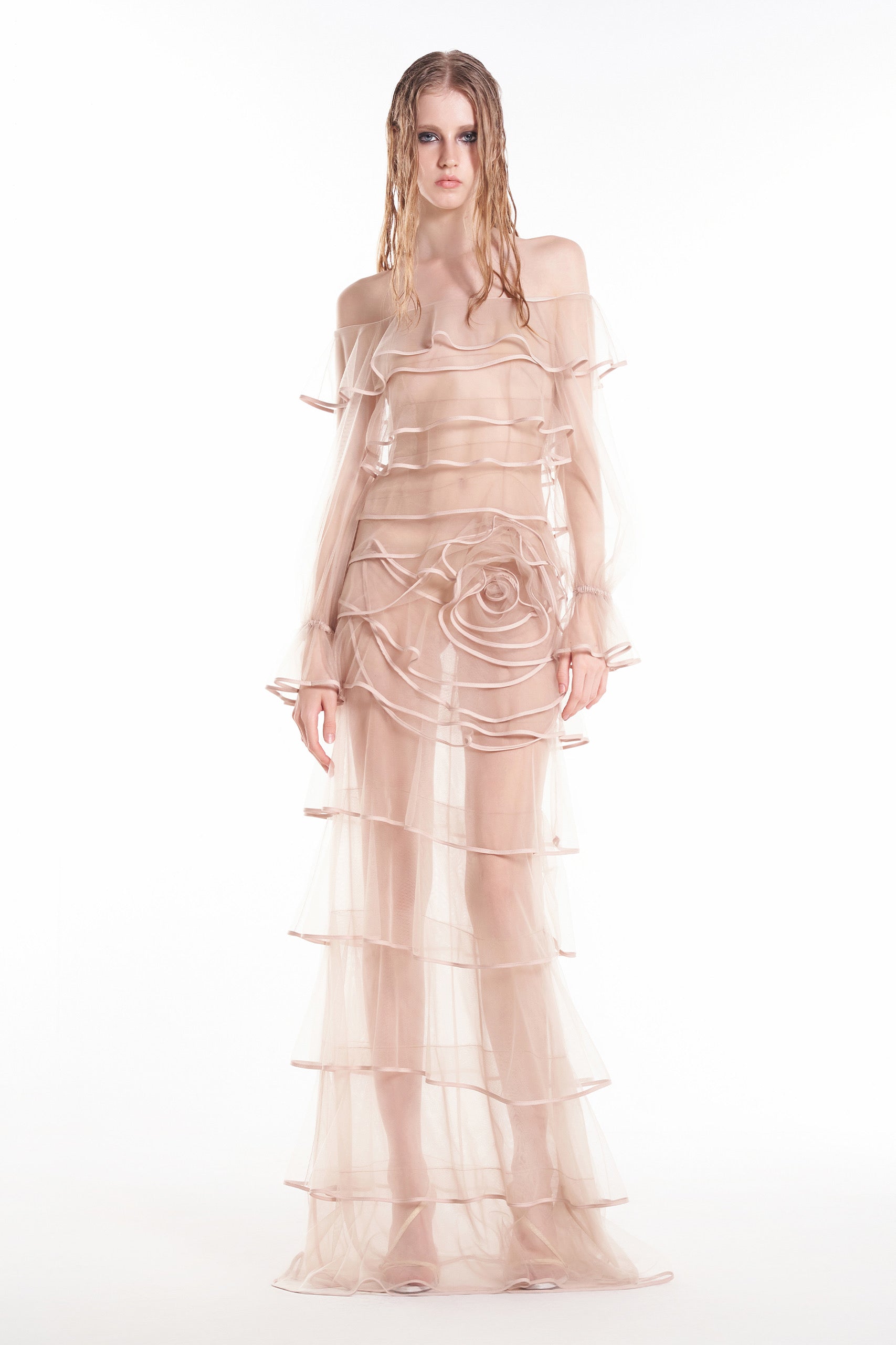 DATT FLEUR TULLE GOWN