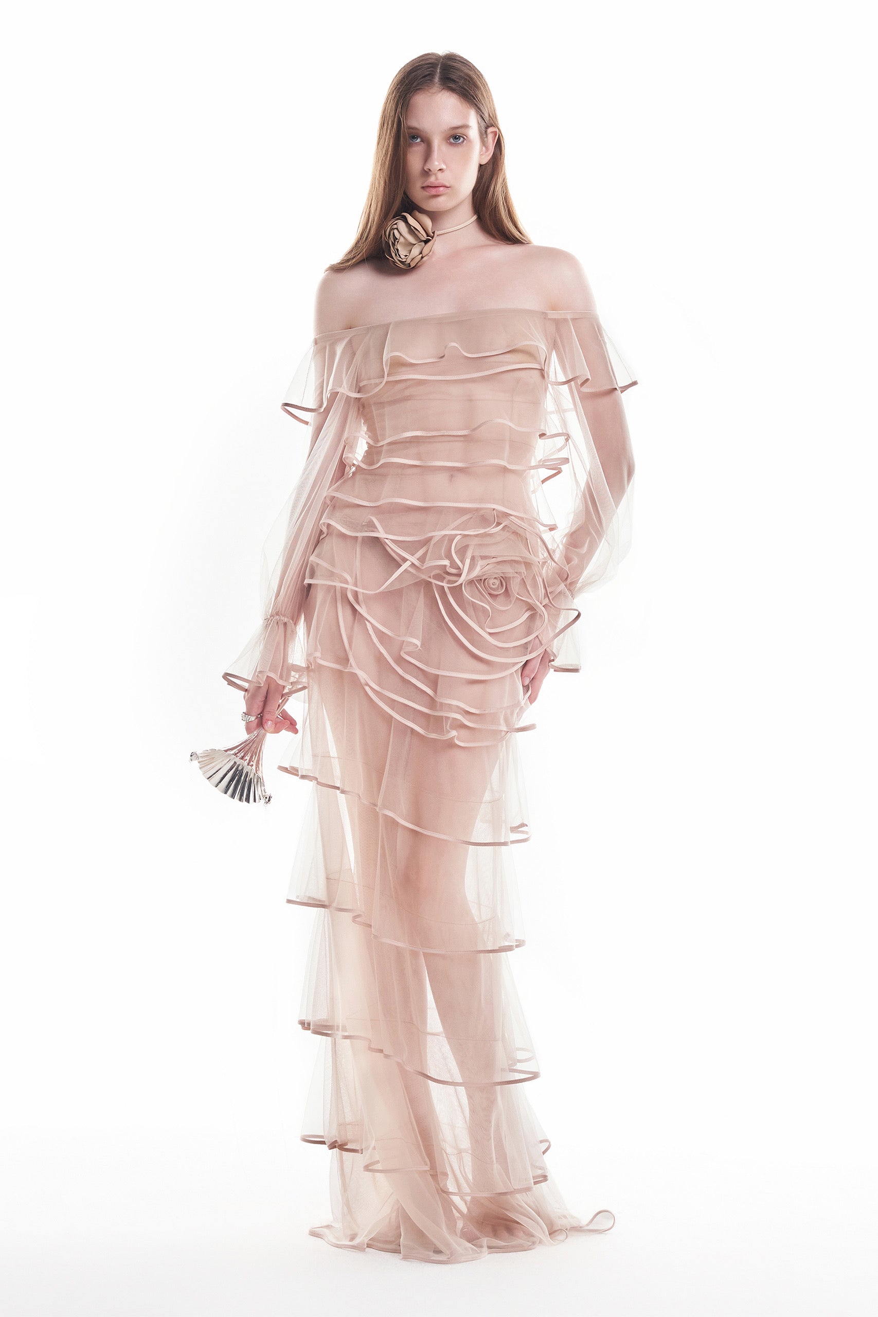 DATT FLEUR TULLE GOWN
