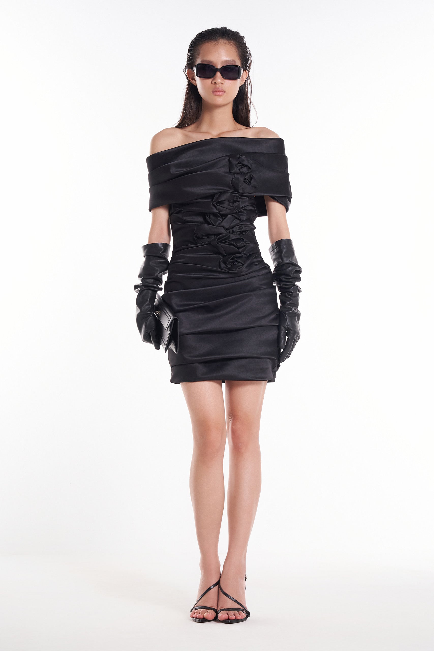 DATT SCULPT ROSE MINI DRESS