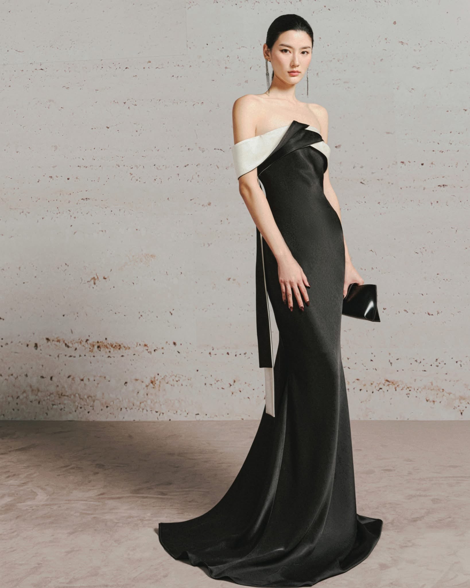 LANE JT PERSEPHINE SILK LONG DRESS