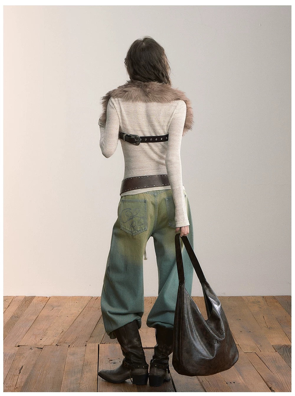 VIA PITTI VIADK619 Sparkling slim knit top