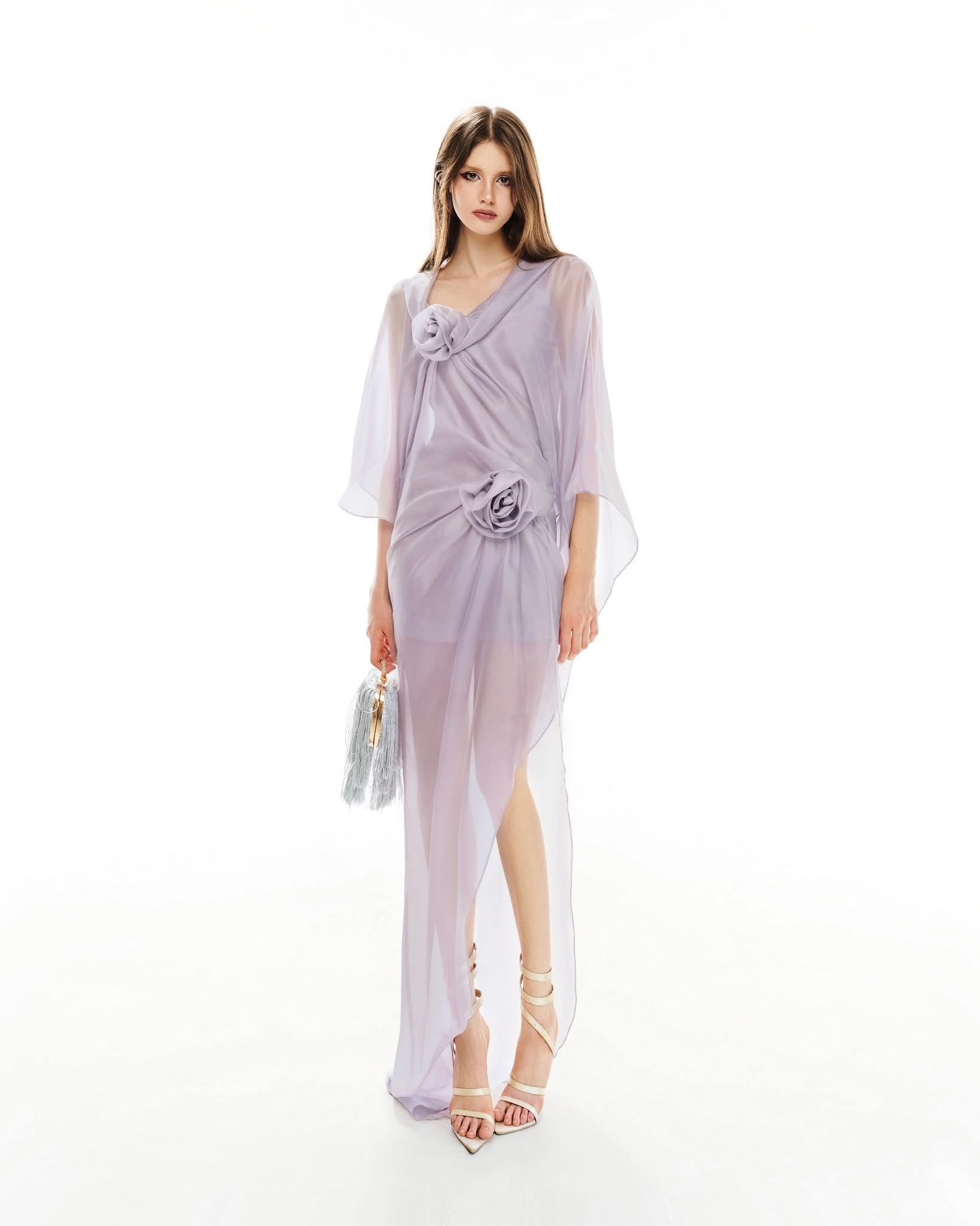 MUST HAVE Floral wrap gown-dress