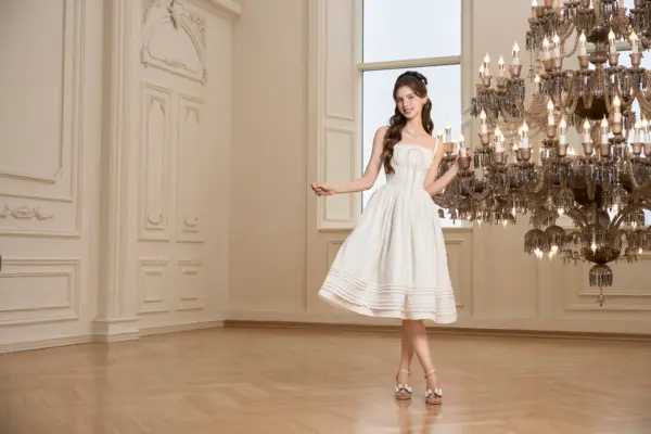 BEL ANGE Eudora Midi Dress (White)