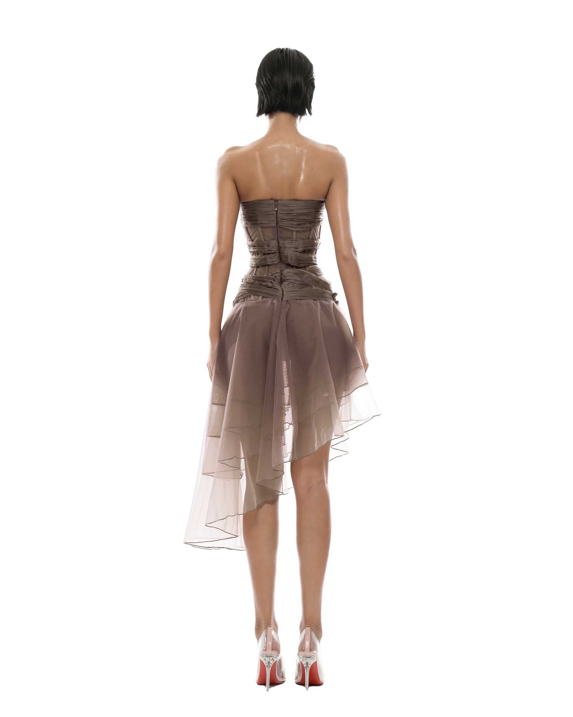 Huelleyrose THEA DRESS WITH BUTTERFLY PINS