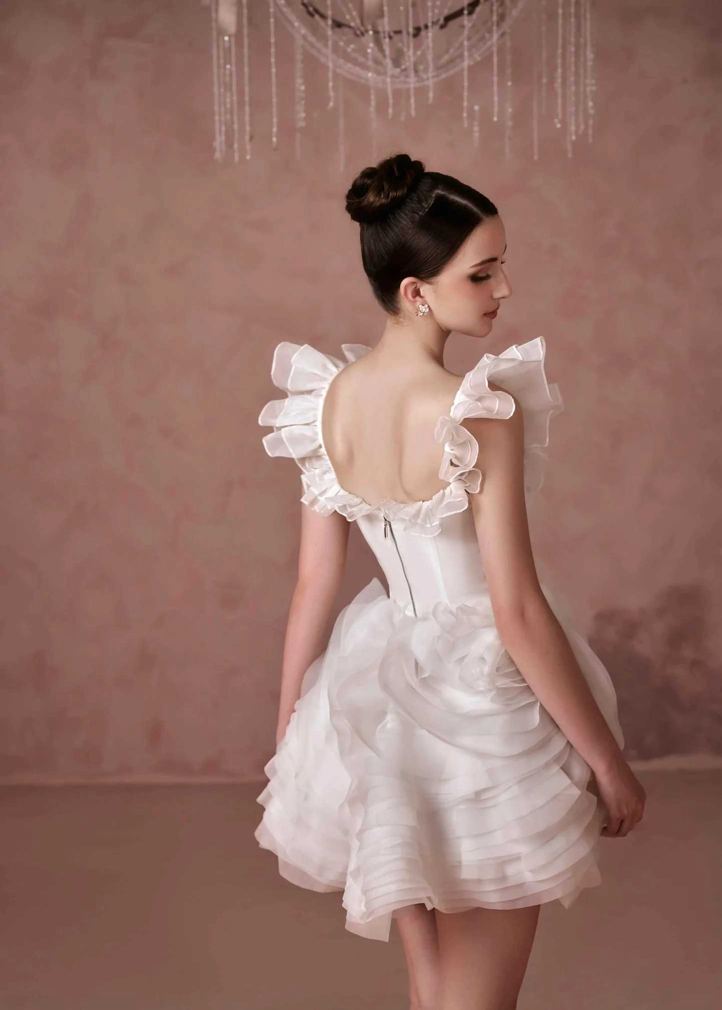 Sissy White Kiss From A Rose Mini Dress