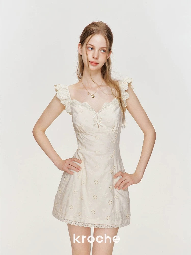 Kroche Embroidered lace dress