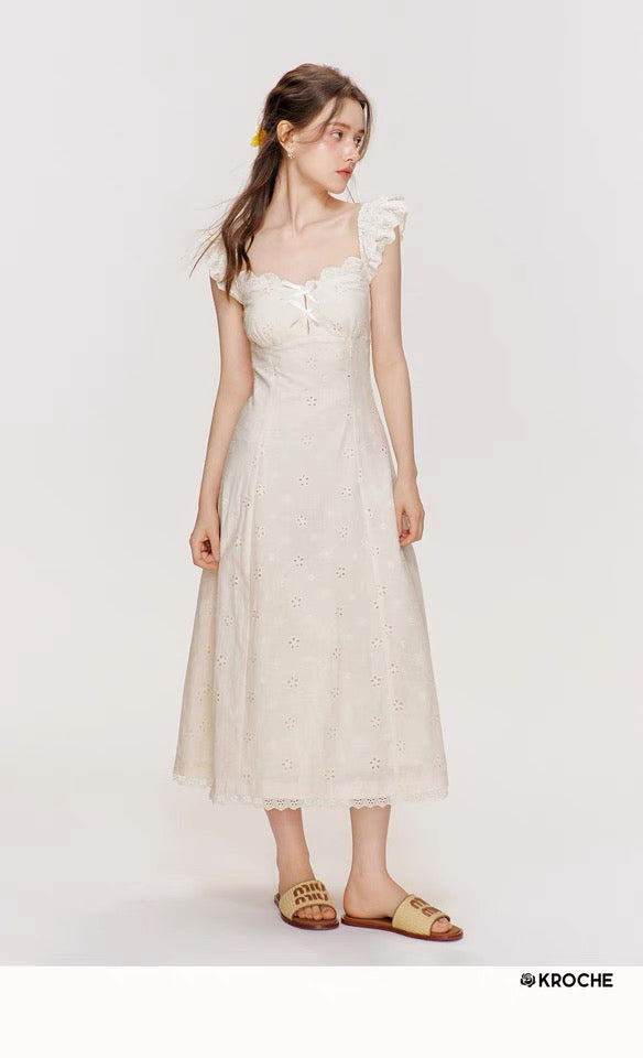Kroche Embroidered lace dress