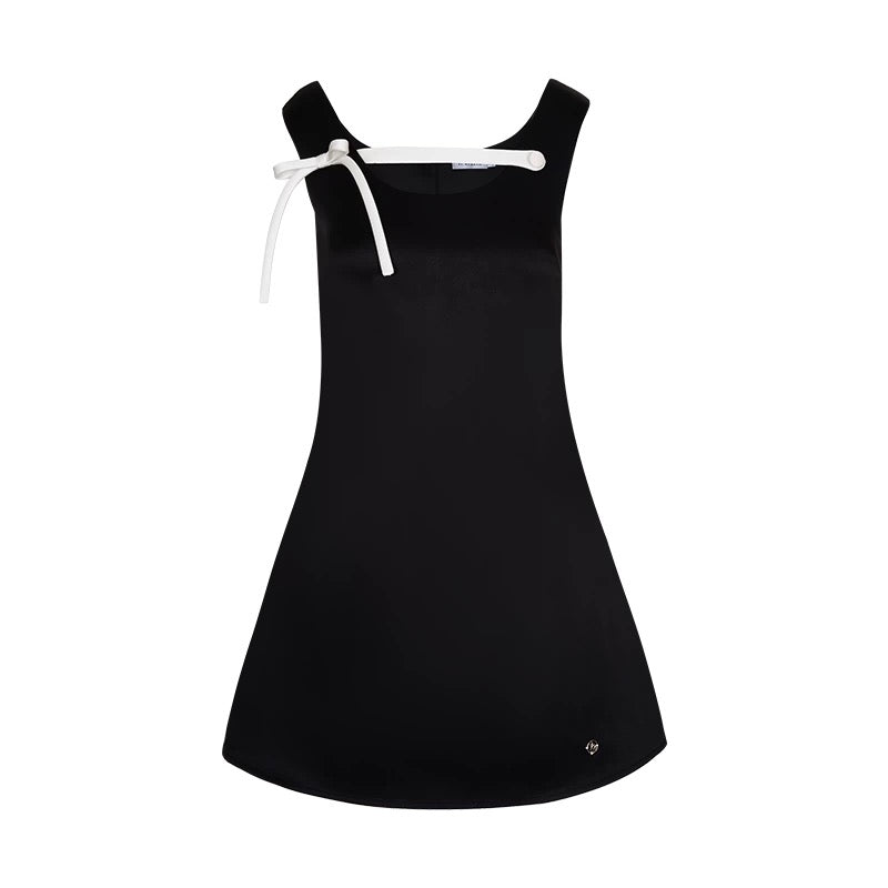 Kroche 3D bow satin dress