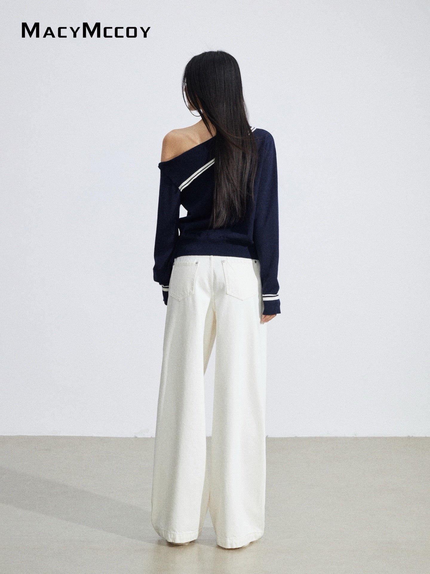 MacyMccoy MMC2026040 Embroidered denim loose pants