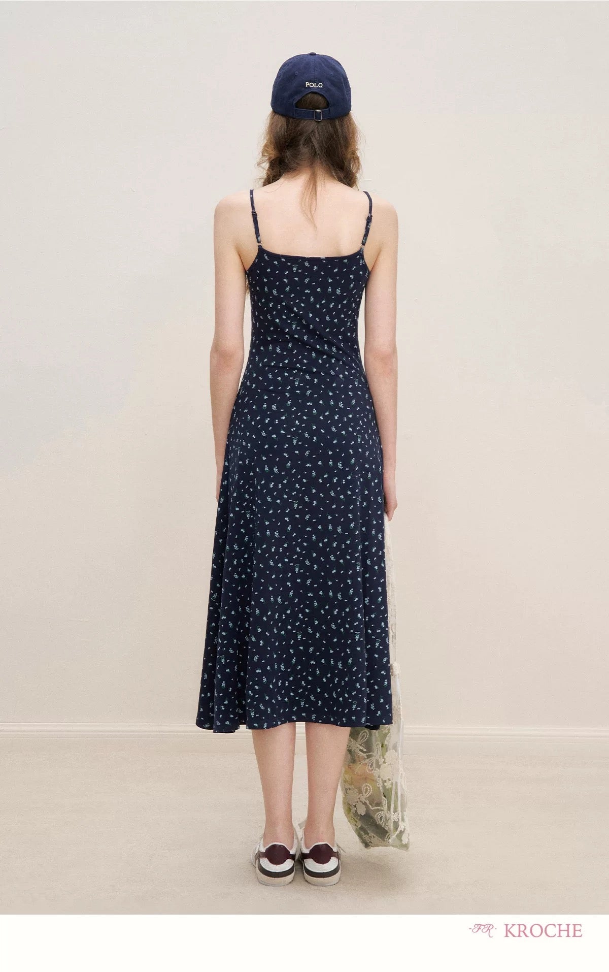 Kroche Flower lace floral suspender dress