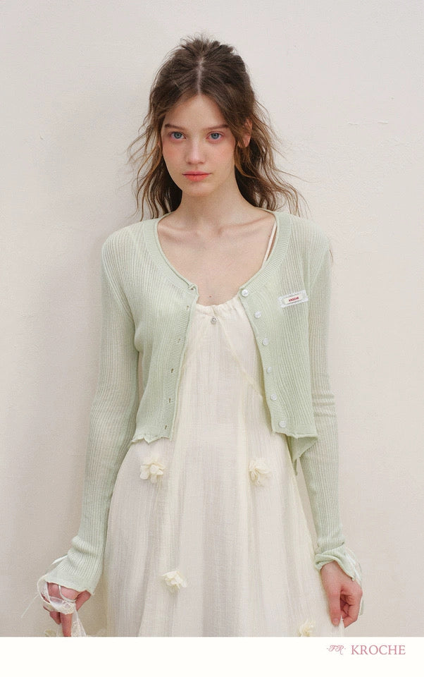 Kroche Vacation style flower suspender dress