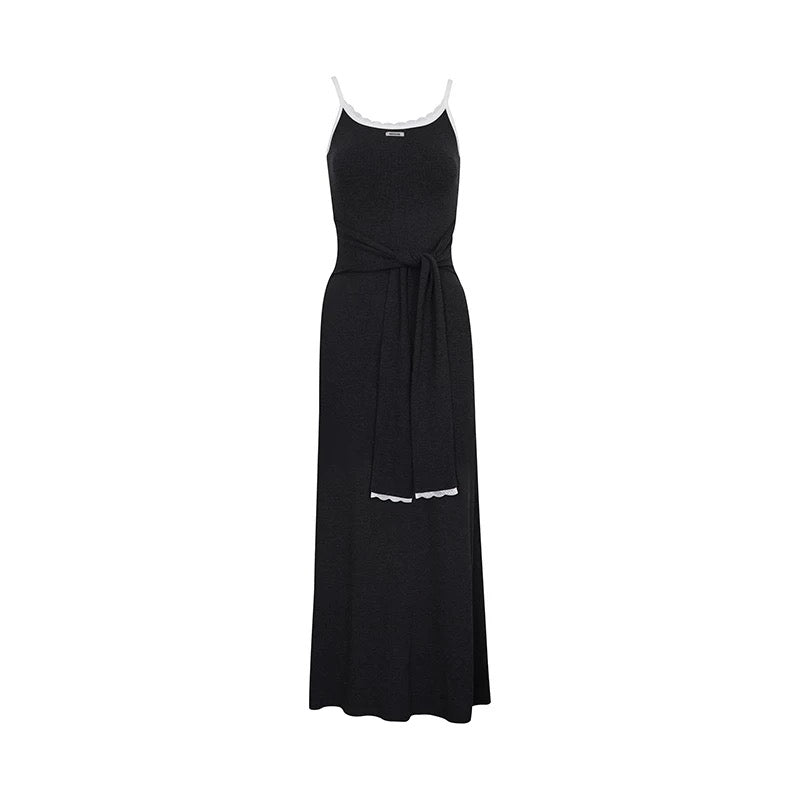 Kroche Fake two-piece knitted camisole dress