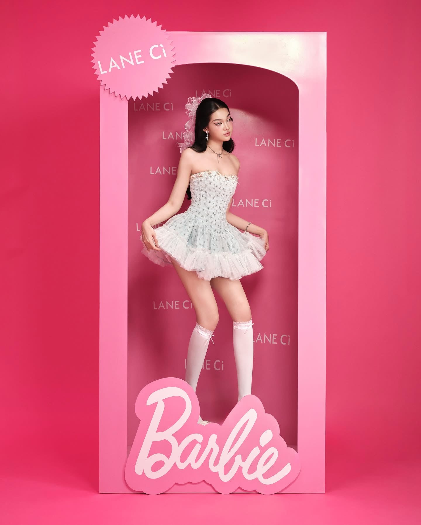 LANE Cì Moudy Dress-Blue