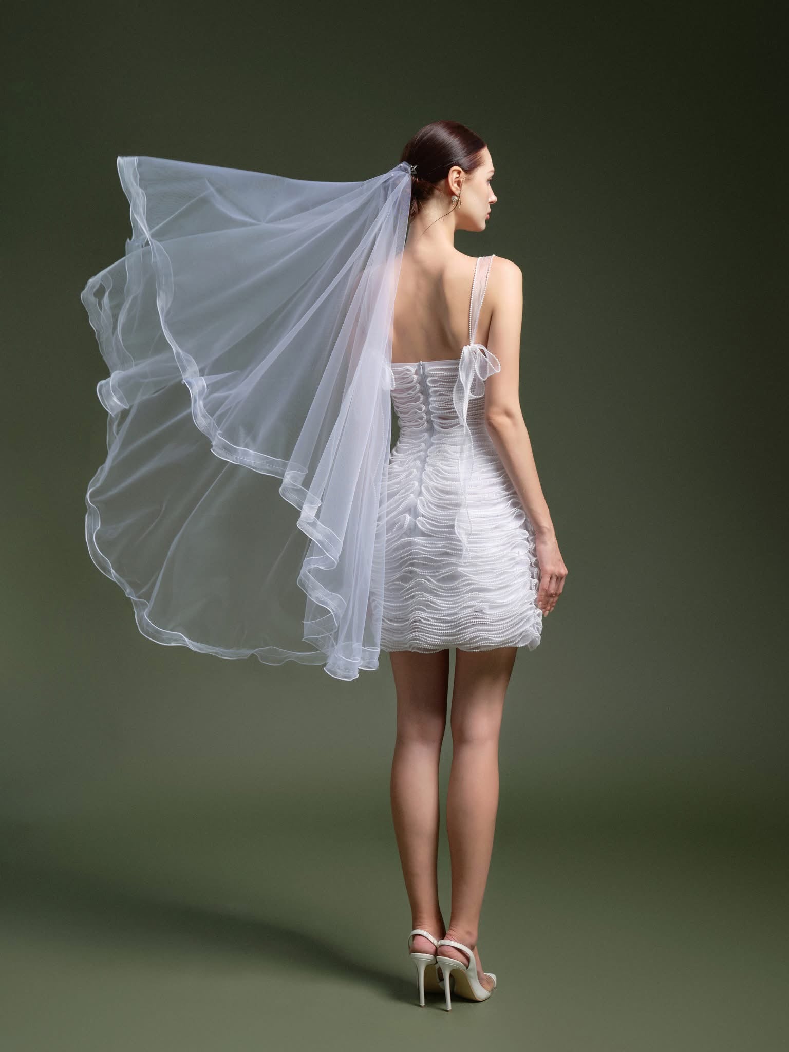 XY Bymyxy White Ribon Mini Dress