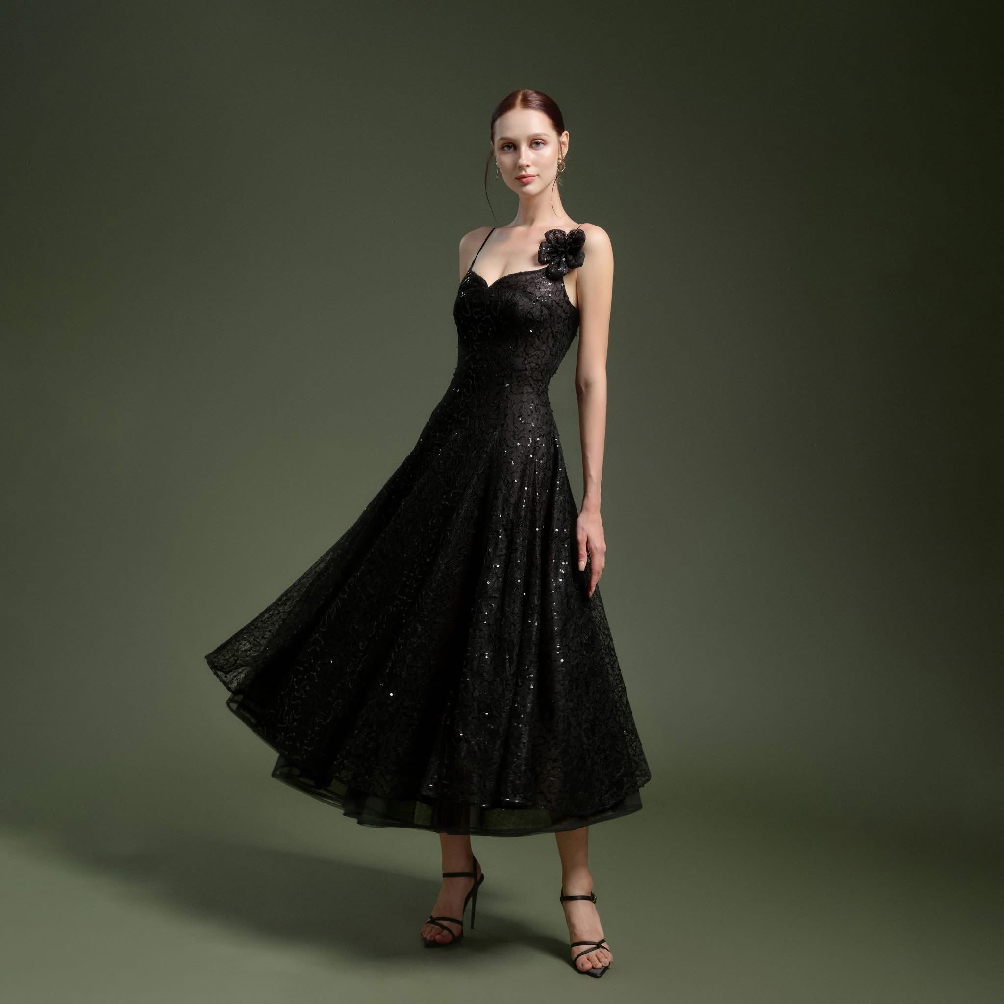 XY Bymyxy Black Swan Midi Dress