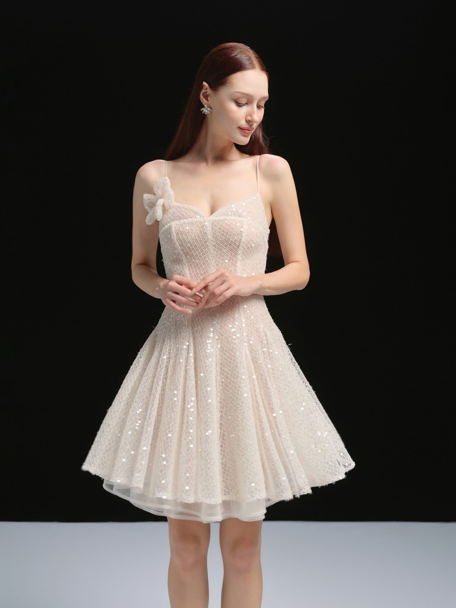 XY Bymyxy White Swan Short Dress