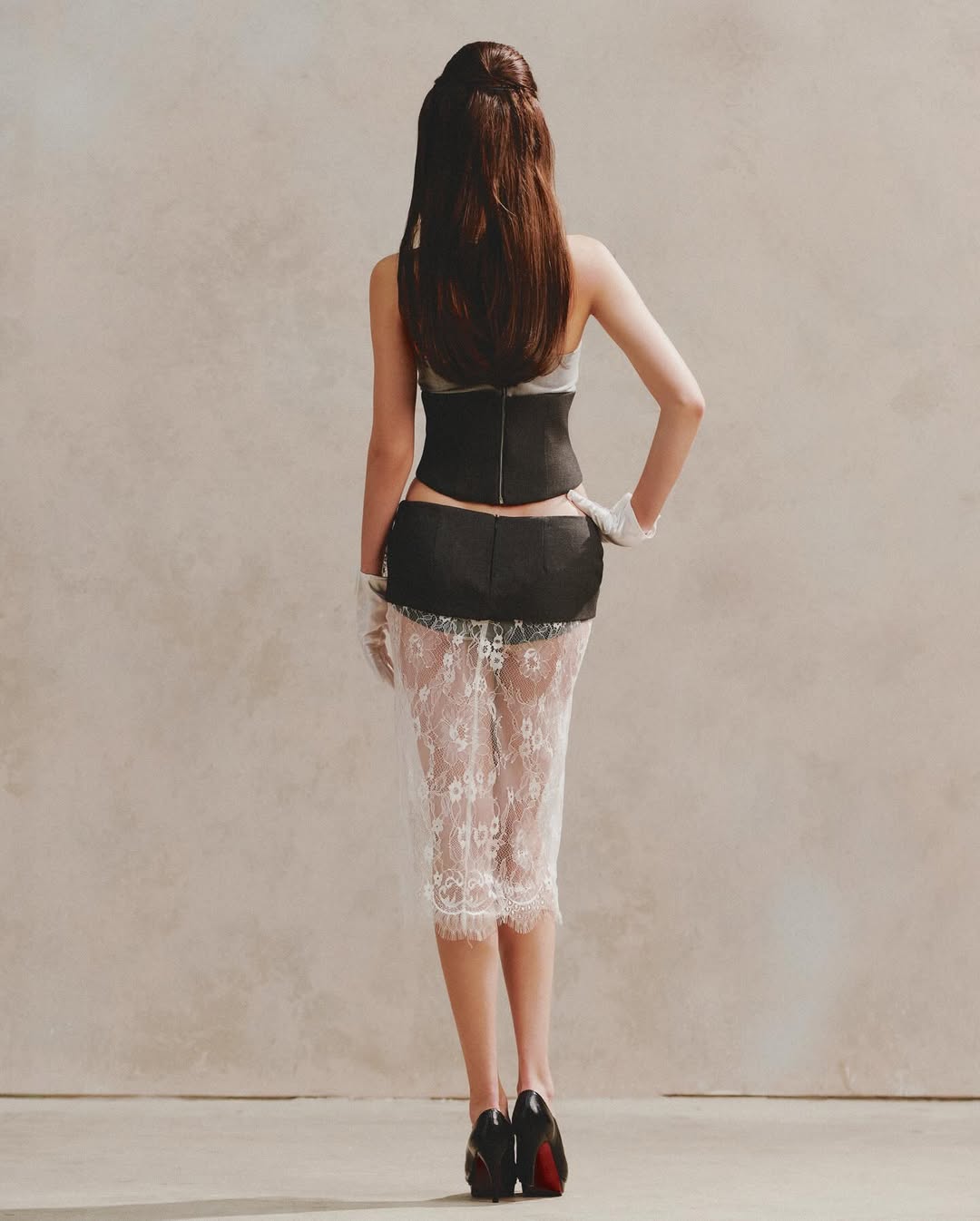 Ibiboss GRE CORSET & GRE LACE SKIRT