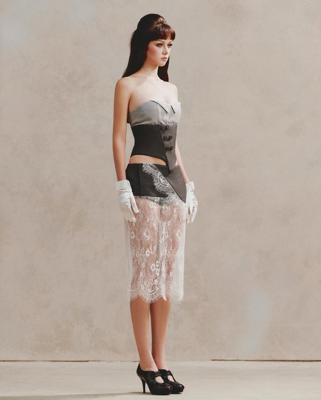 Ibiboss GRE CORSET & GRE LACE SKIRT