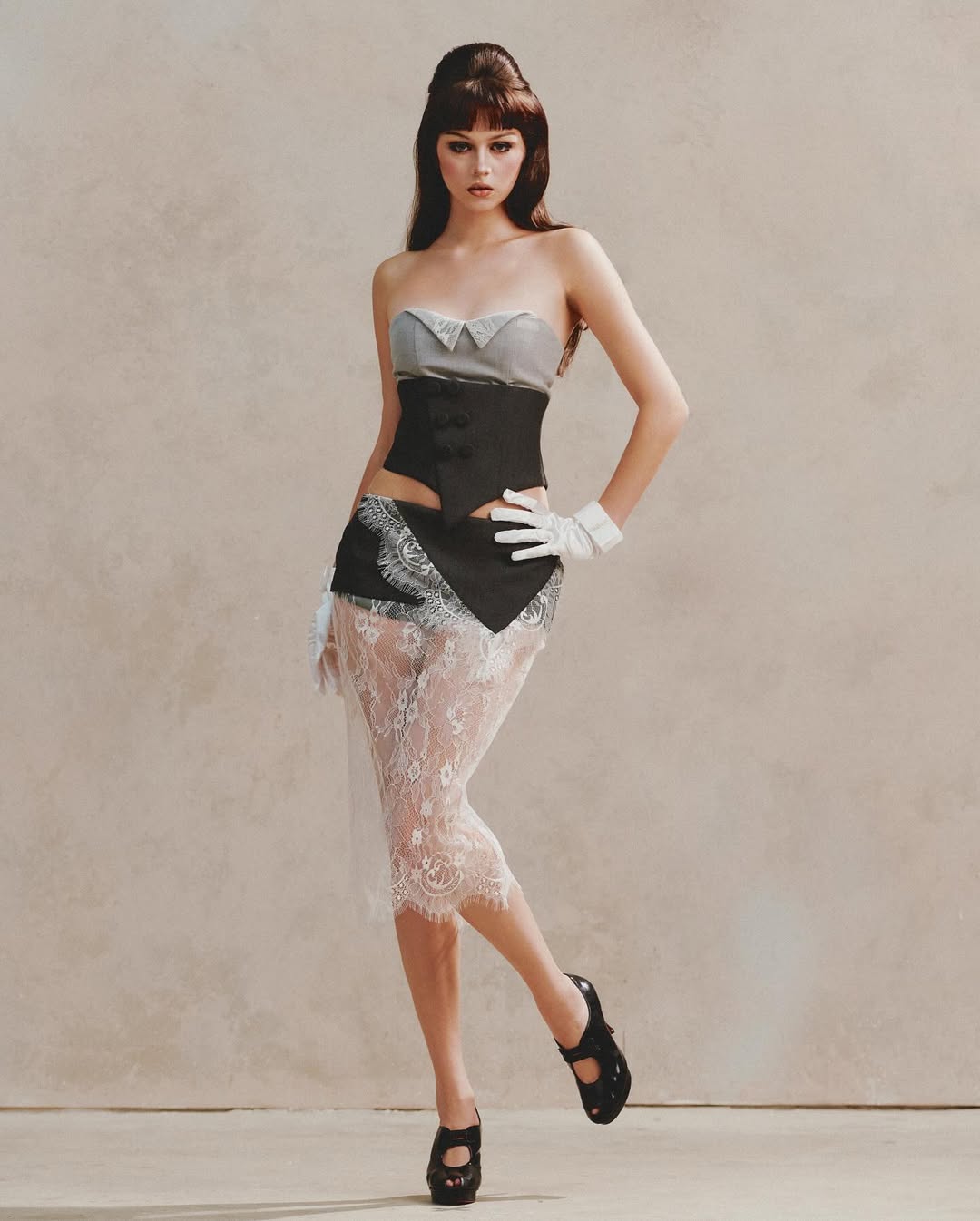 Ibiboss GRE CORSET & GRE LACE SKIRT