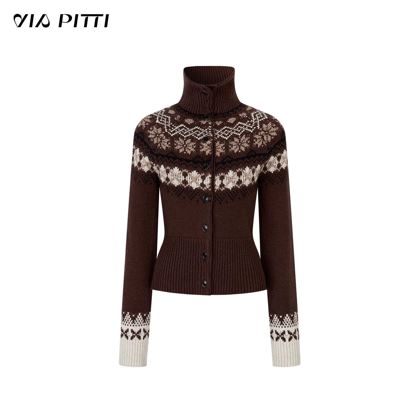 VIA PITTI VIADK661 Fel Island Woolen High Collar Sweater