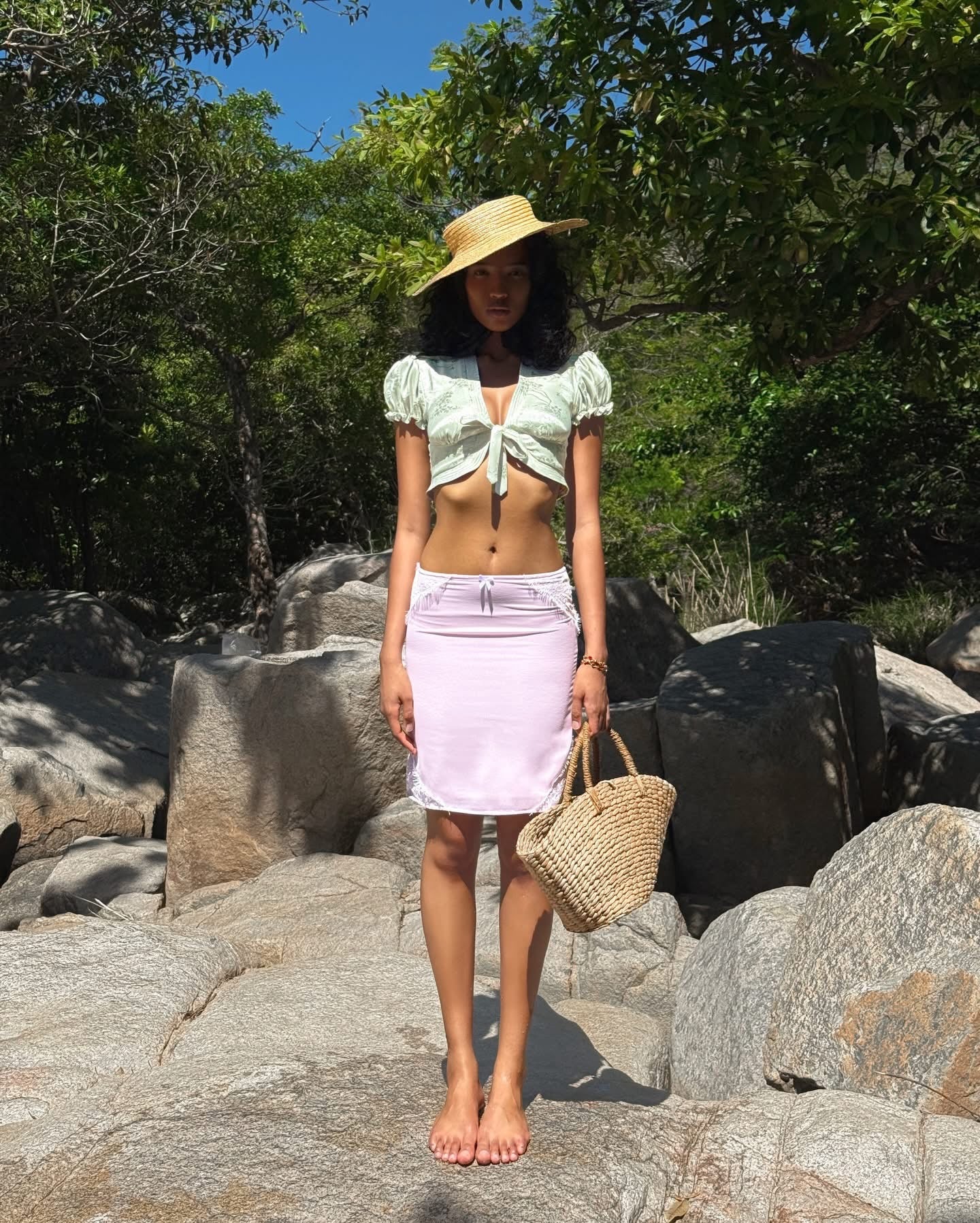 Huelley Huelley Marta Top & Bowwy Skirt