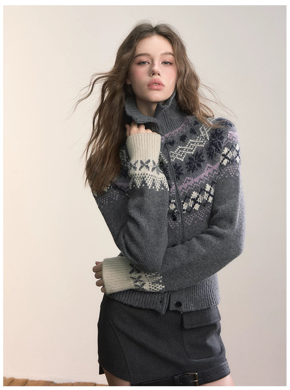VIA PITTI VIADK661 Fel Island Woolen High Collar Sweater