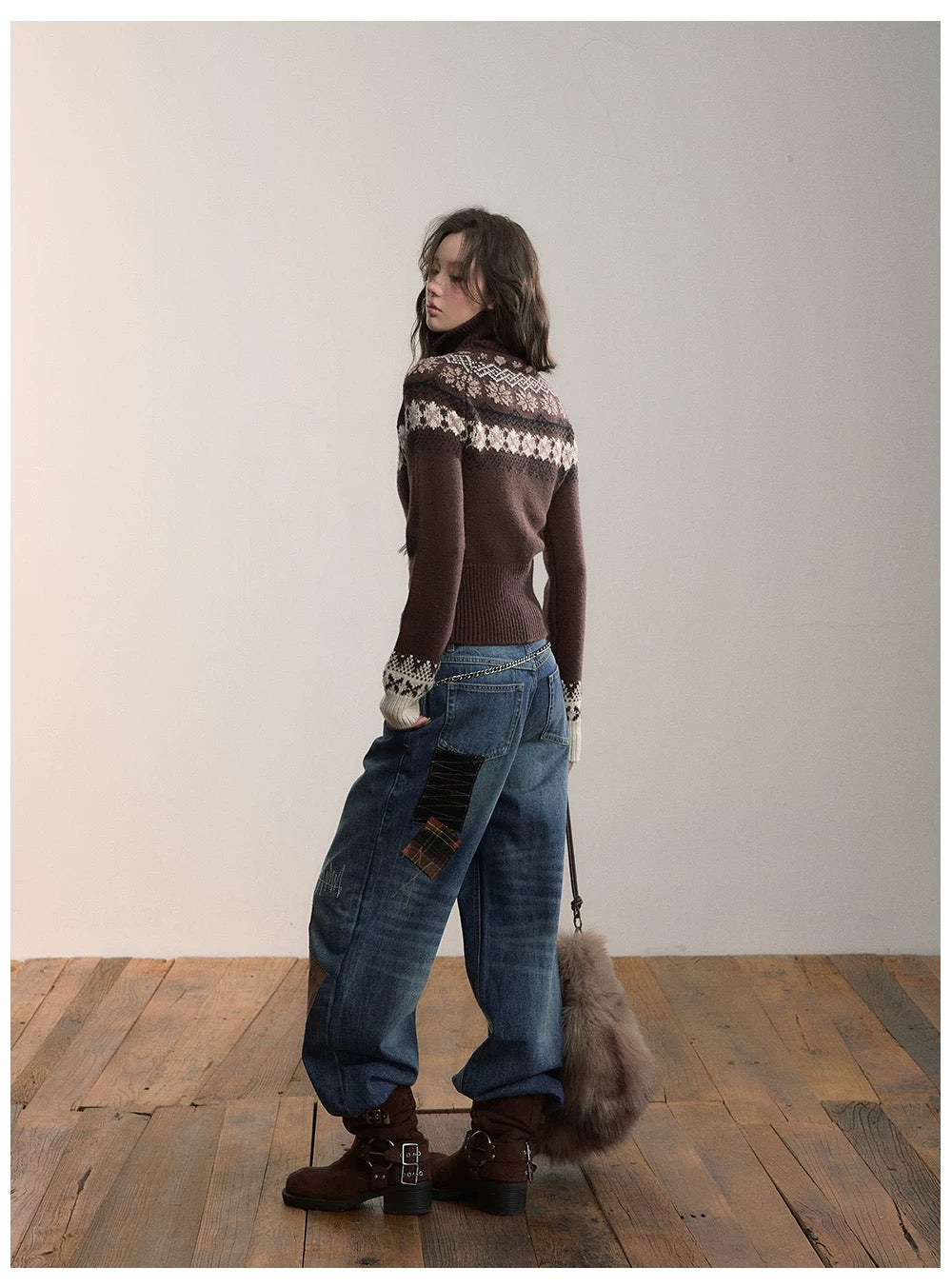 VIA PITTI VIADK661 Fel Island Woolen High Collar Sweater