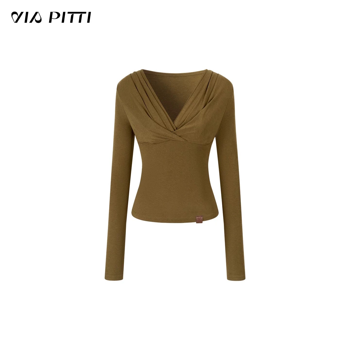 VIA PITTI VIADS613 V-neck slim fit base T-shirt