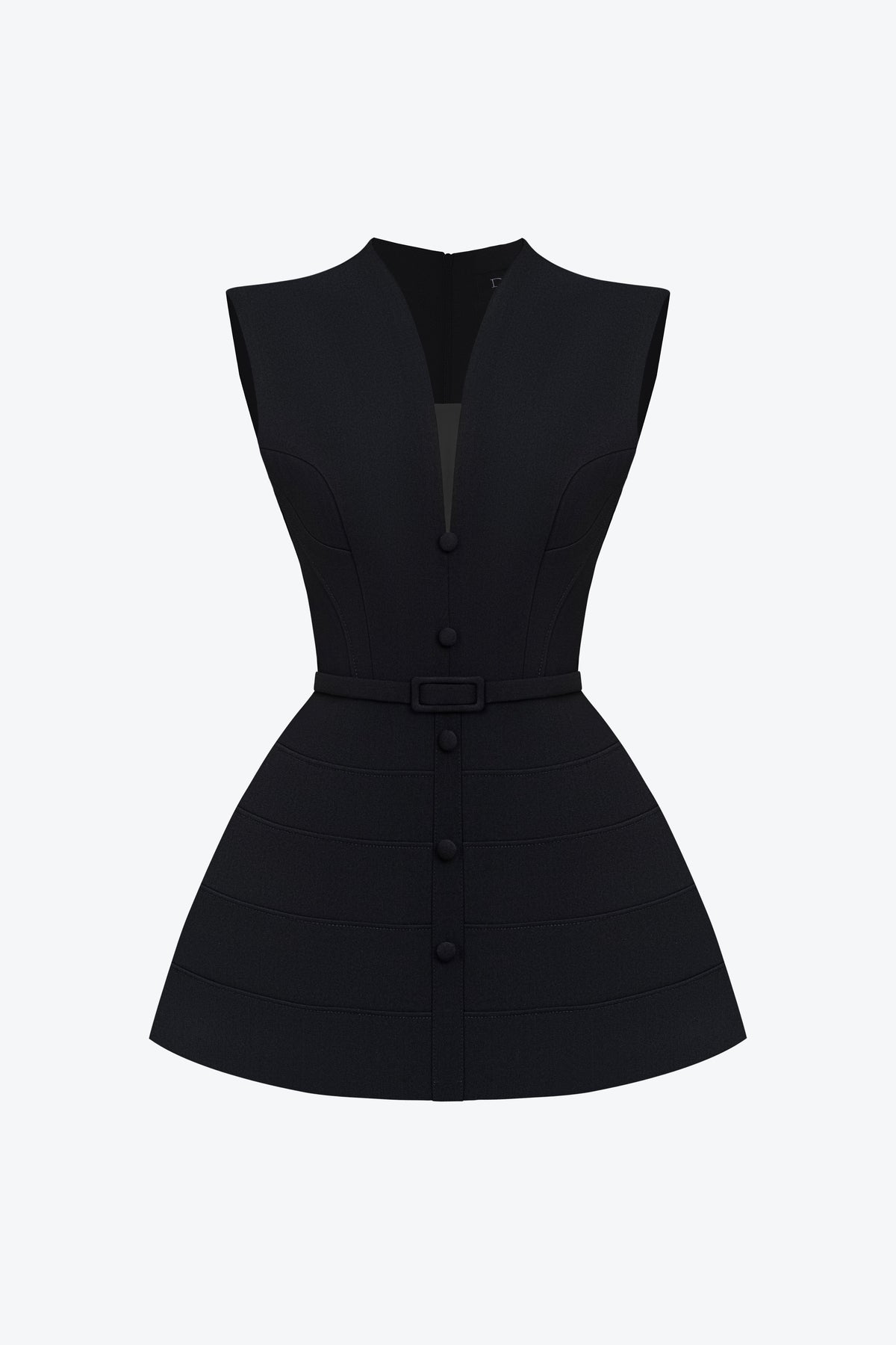 BYDENIO Nyx V-neck Sleeveless Peplum Top