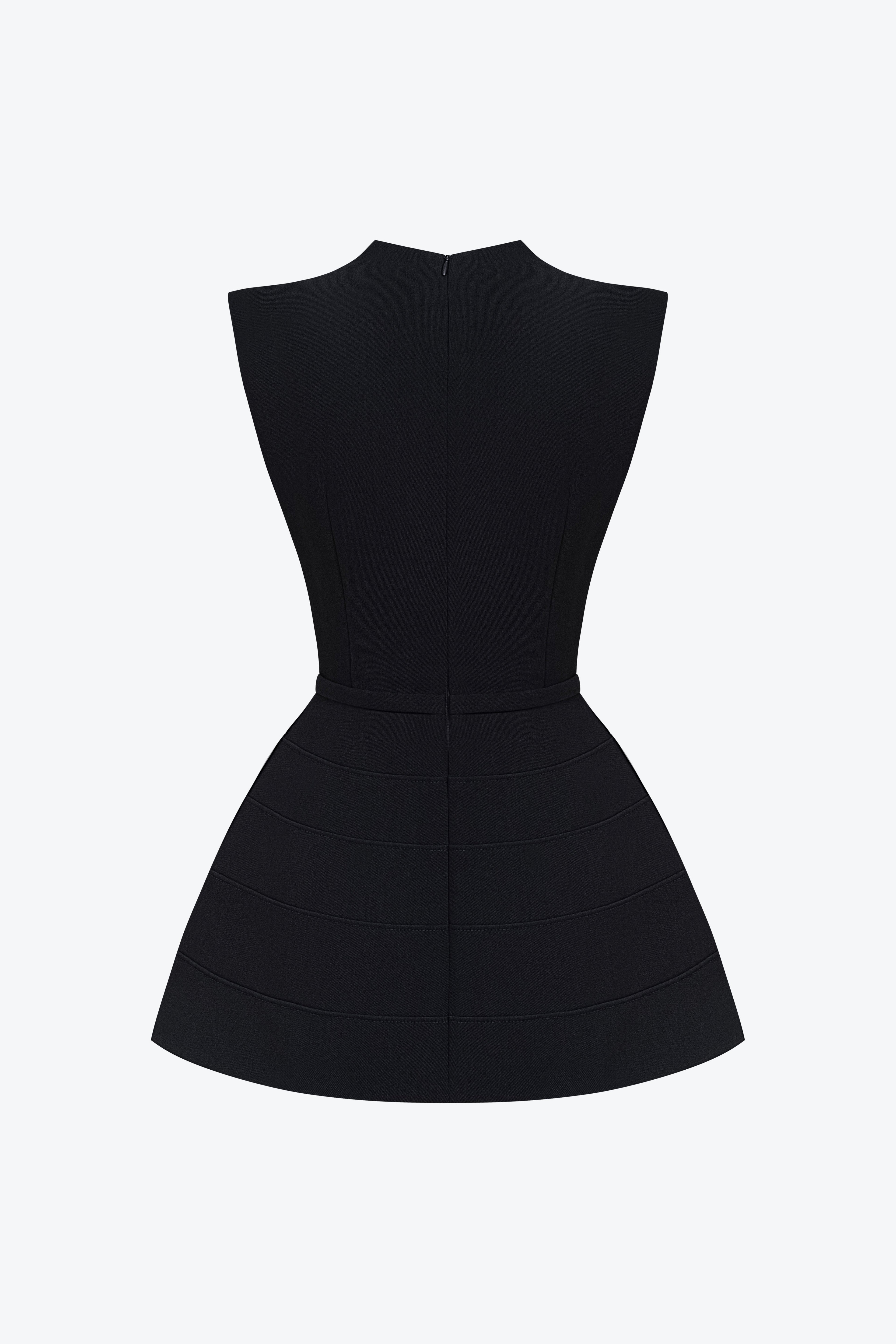BYDENIO Nyx V-neck Sleeveless Peplum Top