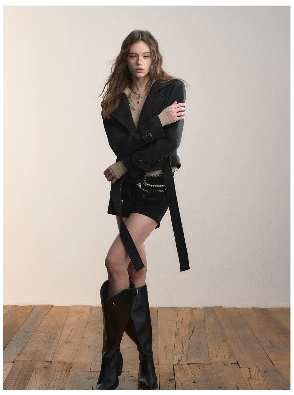 VIA PITTI VIADTP643 Hooded base knit top