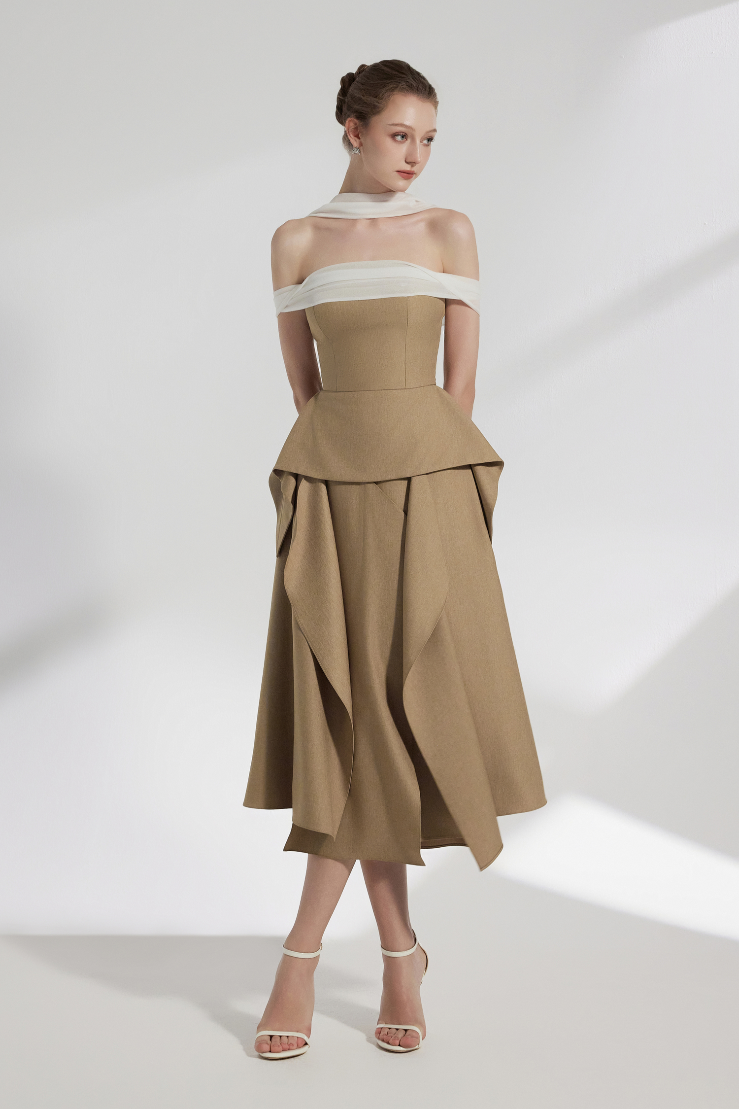 BYDENIO Elle Layered Midi Skirt