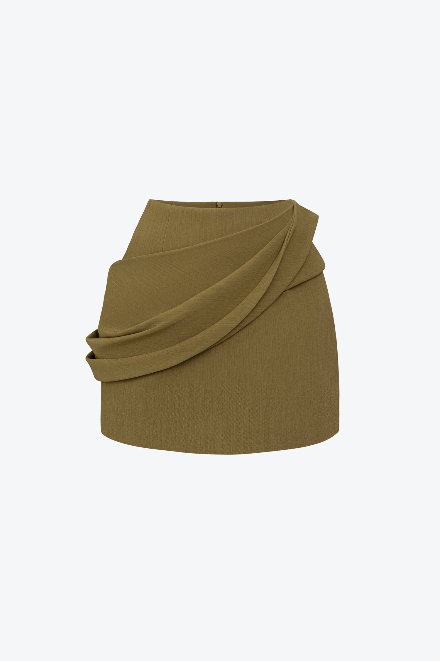 BYDENIO Sora Two-tone Draping Off-shoulder Top+Naya Draping A-line Mini Skirt