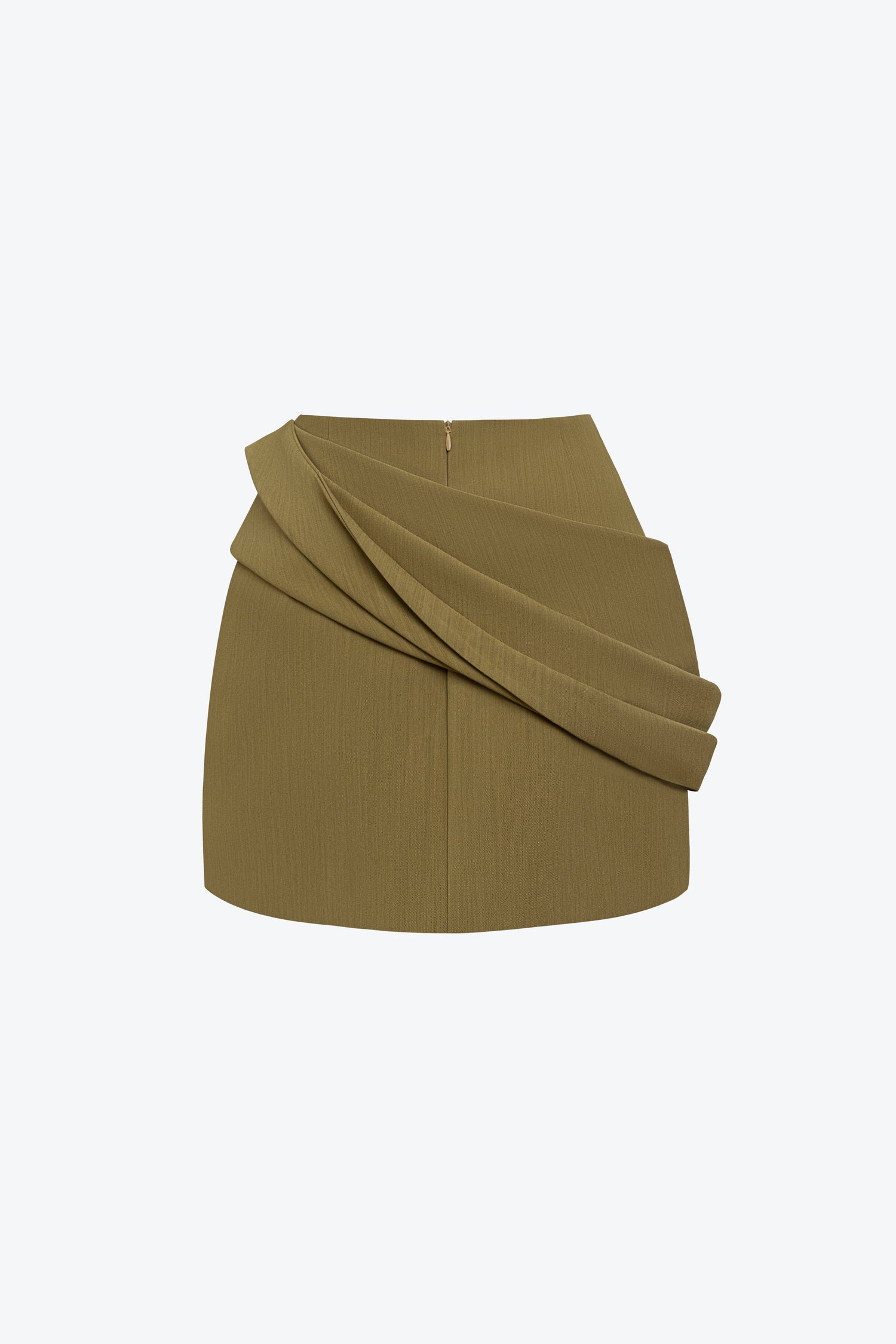 BYDENIO Sora Two-tone Draping Off-shoulder Top+Naya Draping A-line Mini Skirt