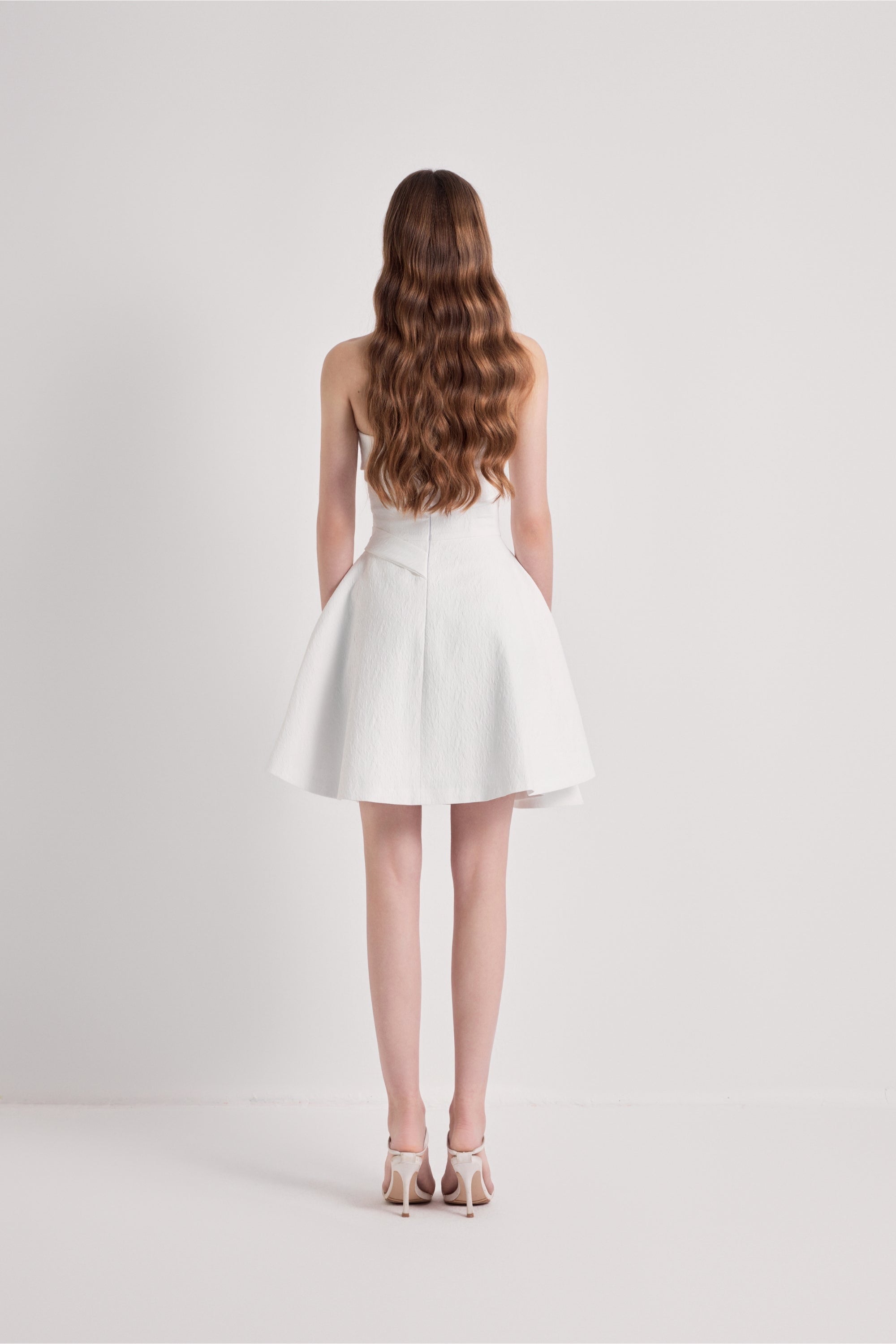 BYDENIO Wings Drapping Mini Dress