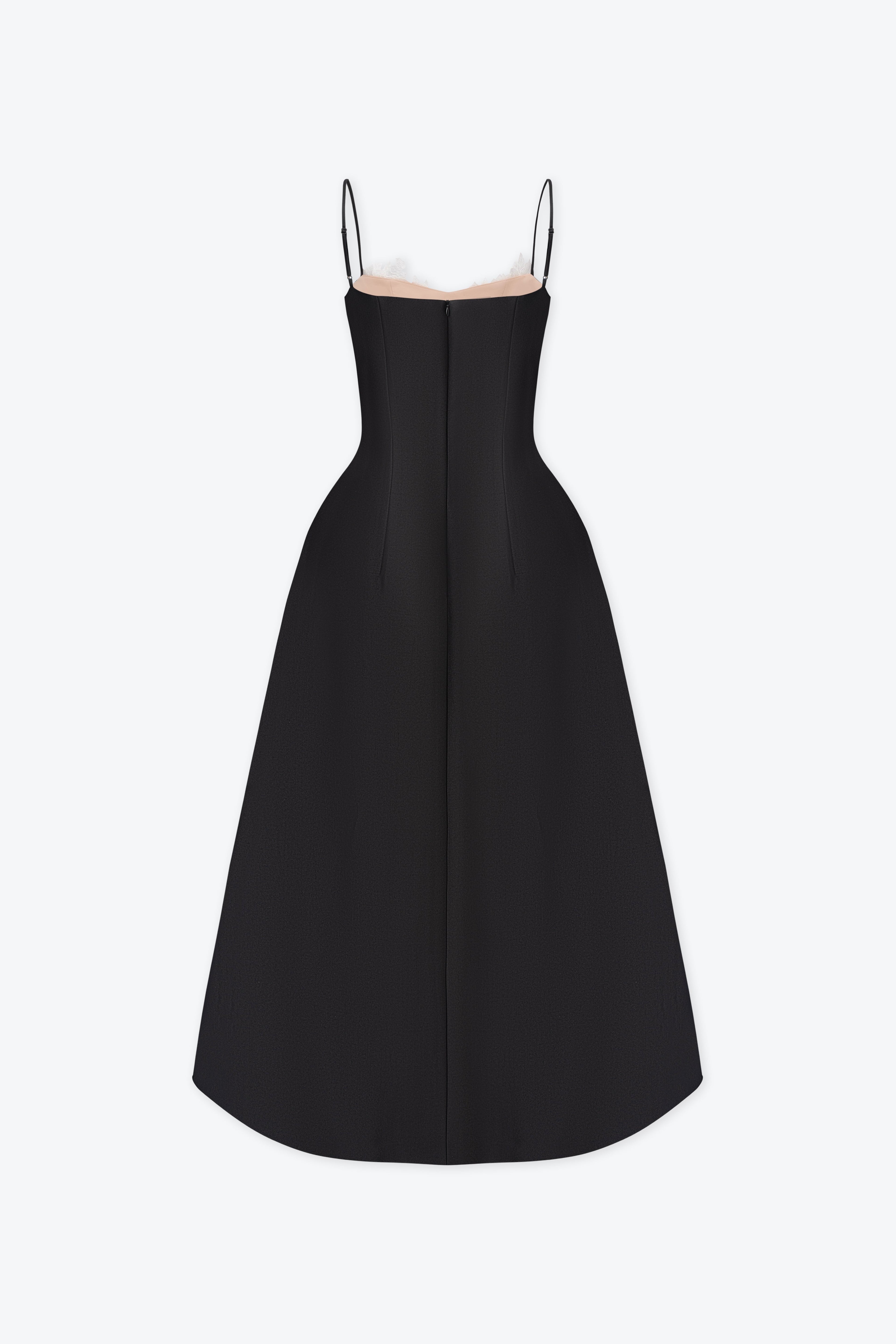 BYDENIO Alessa Draping Lace Midi Dress