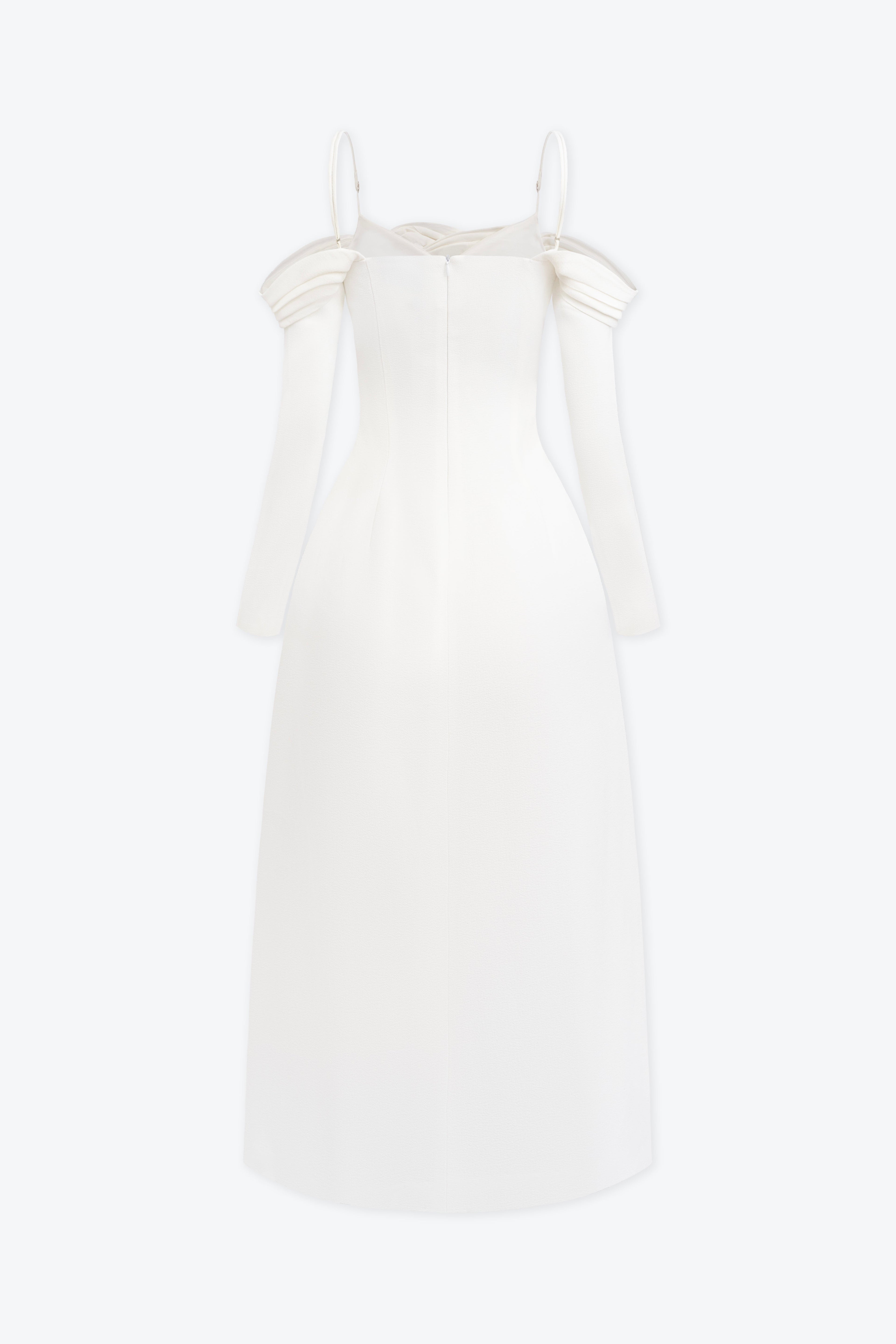 BYDENIO Letty Off-shoulder Pleated Dress