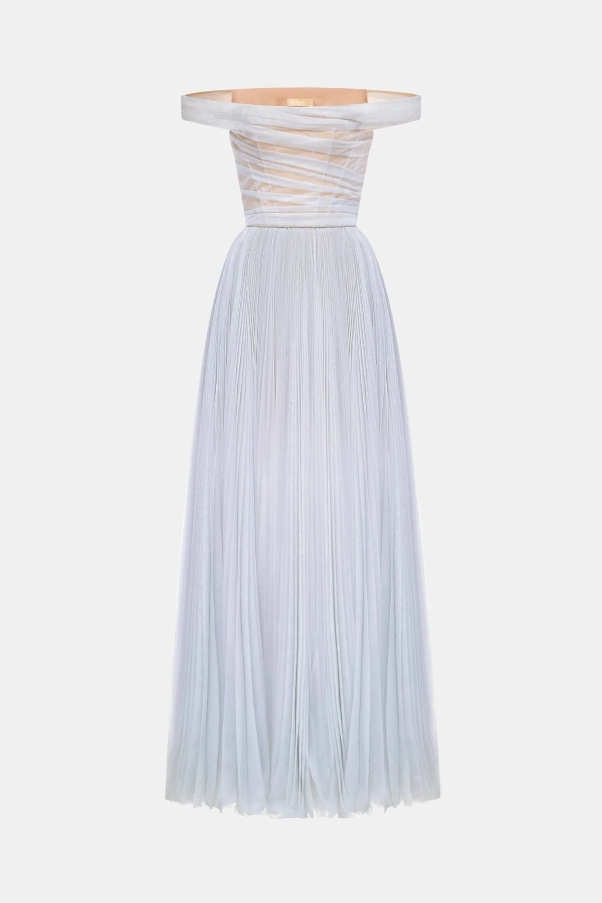 Montsand Violet Off-shoulder Maxi Dress