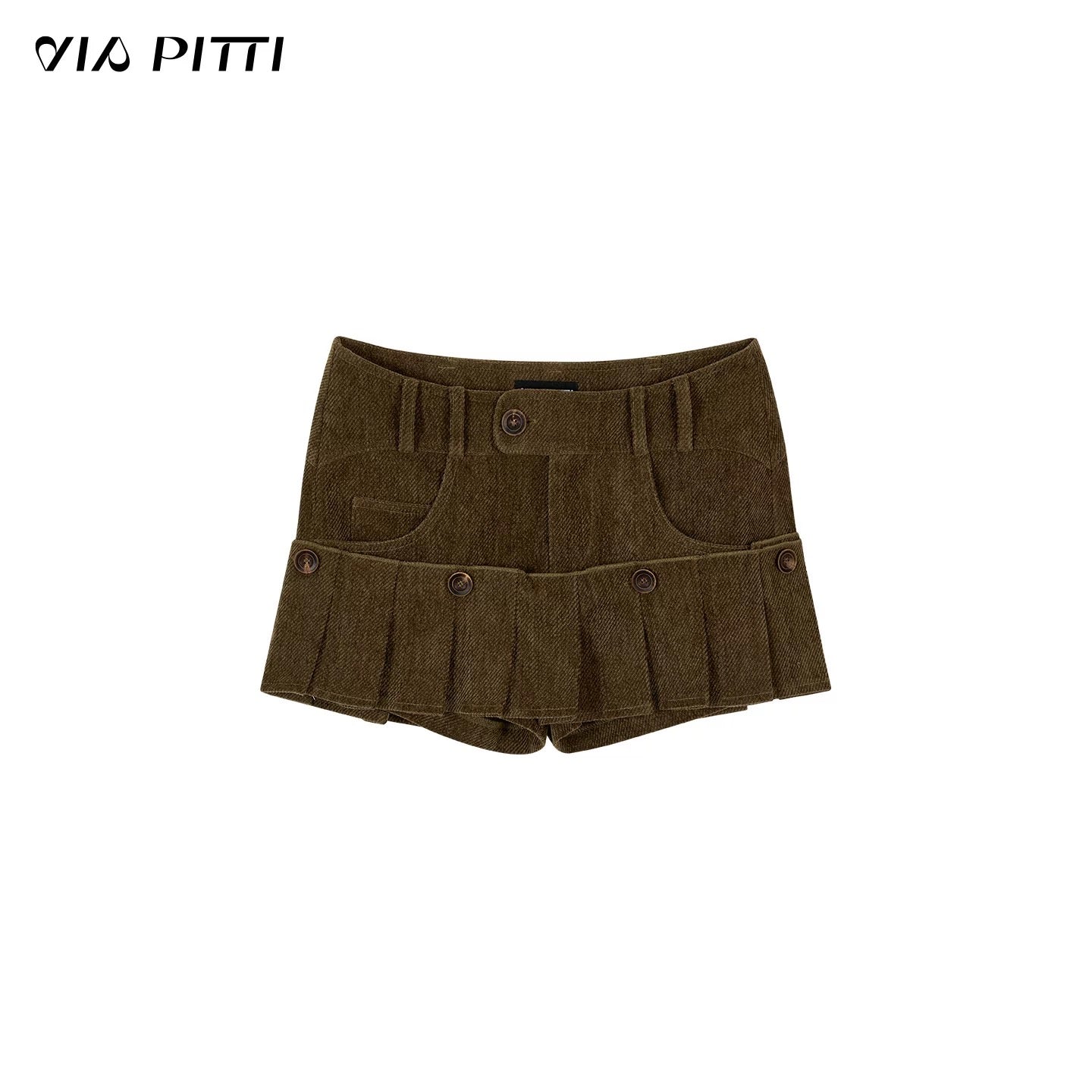 VIA PITTI VIADP692 Retro two in one detachable skirt
