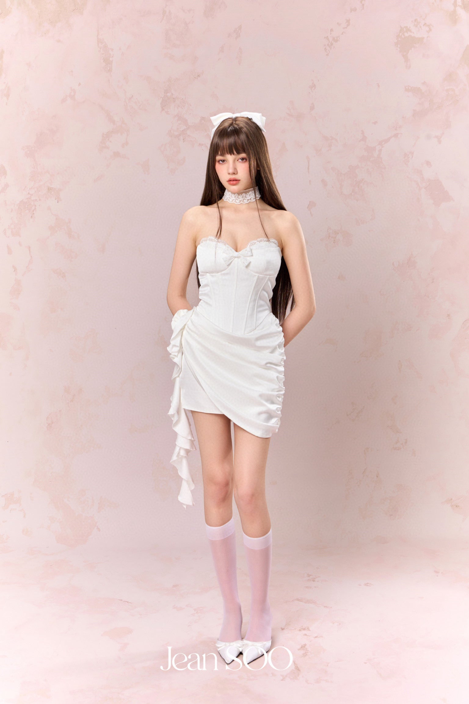 Jean Soo Corset straps mini dress