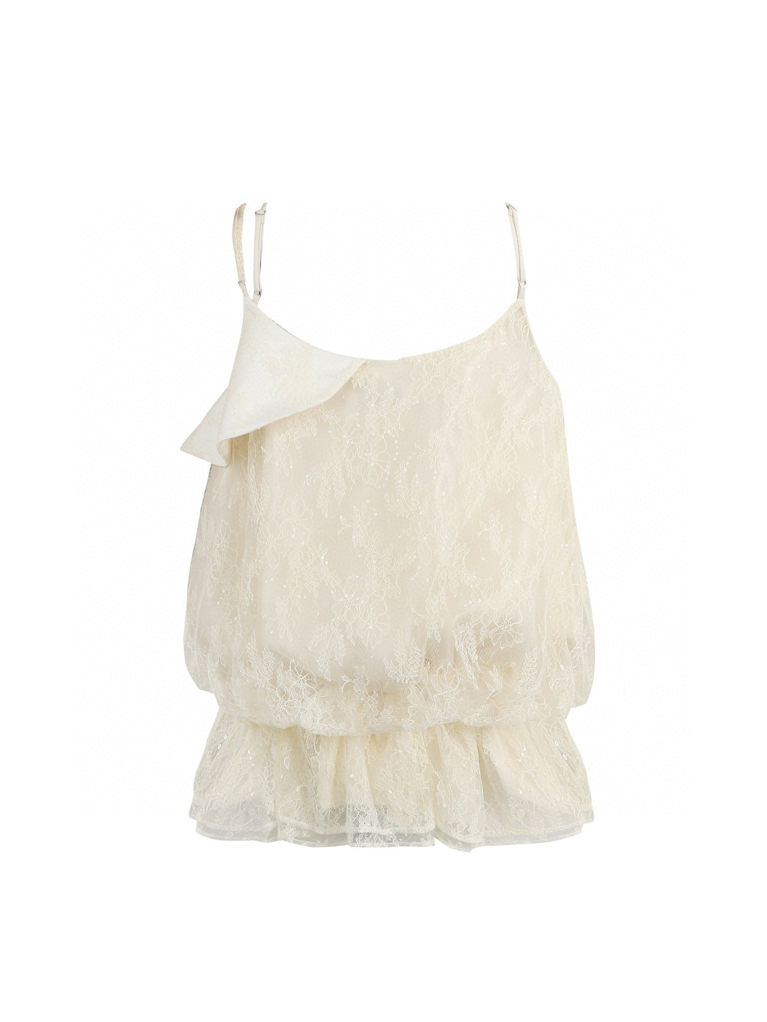 Jean Soo Lace patchwork flower bud camisole dress