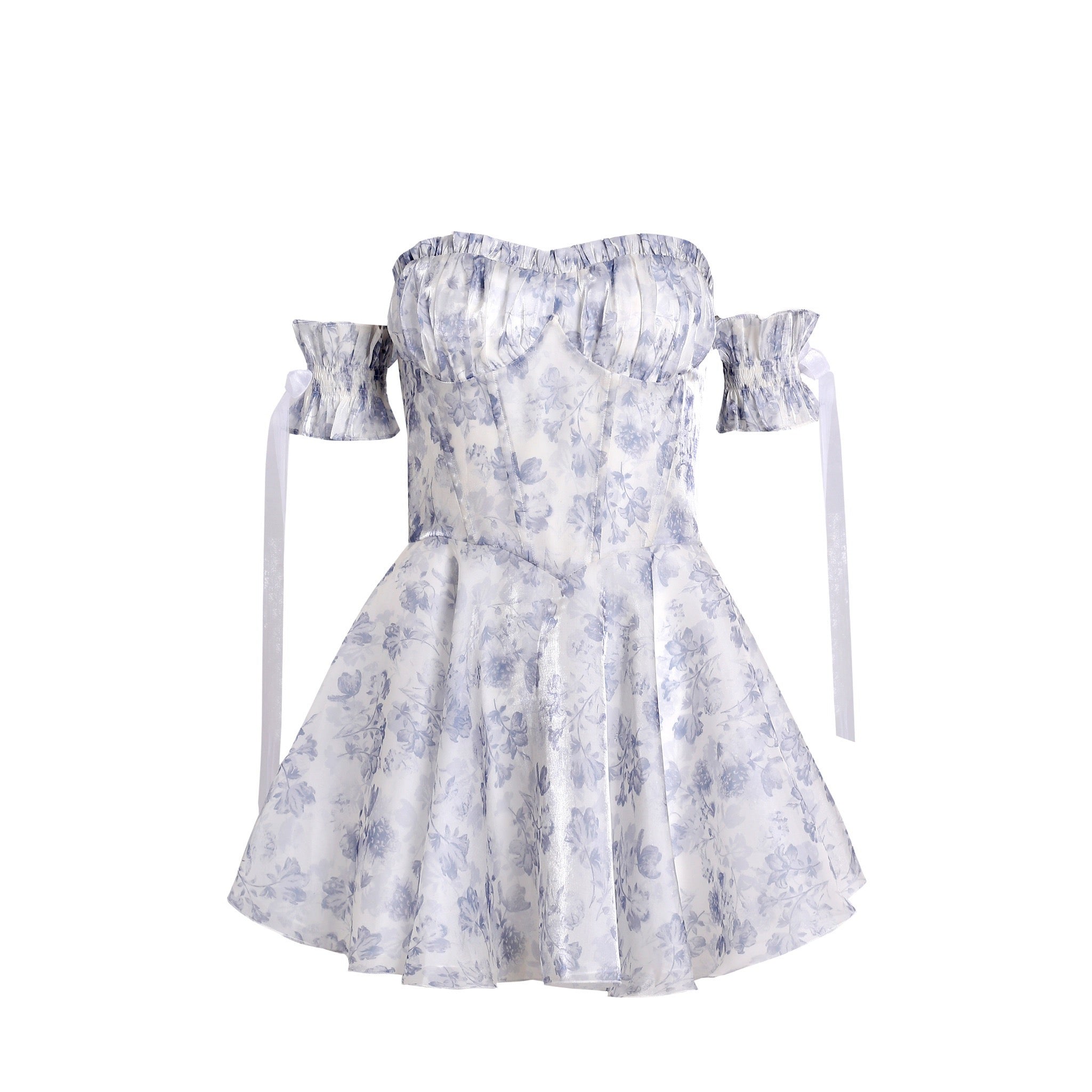 Jean Soo Off shoulder wave light strapless dress