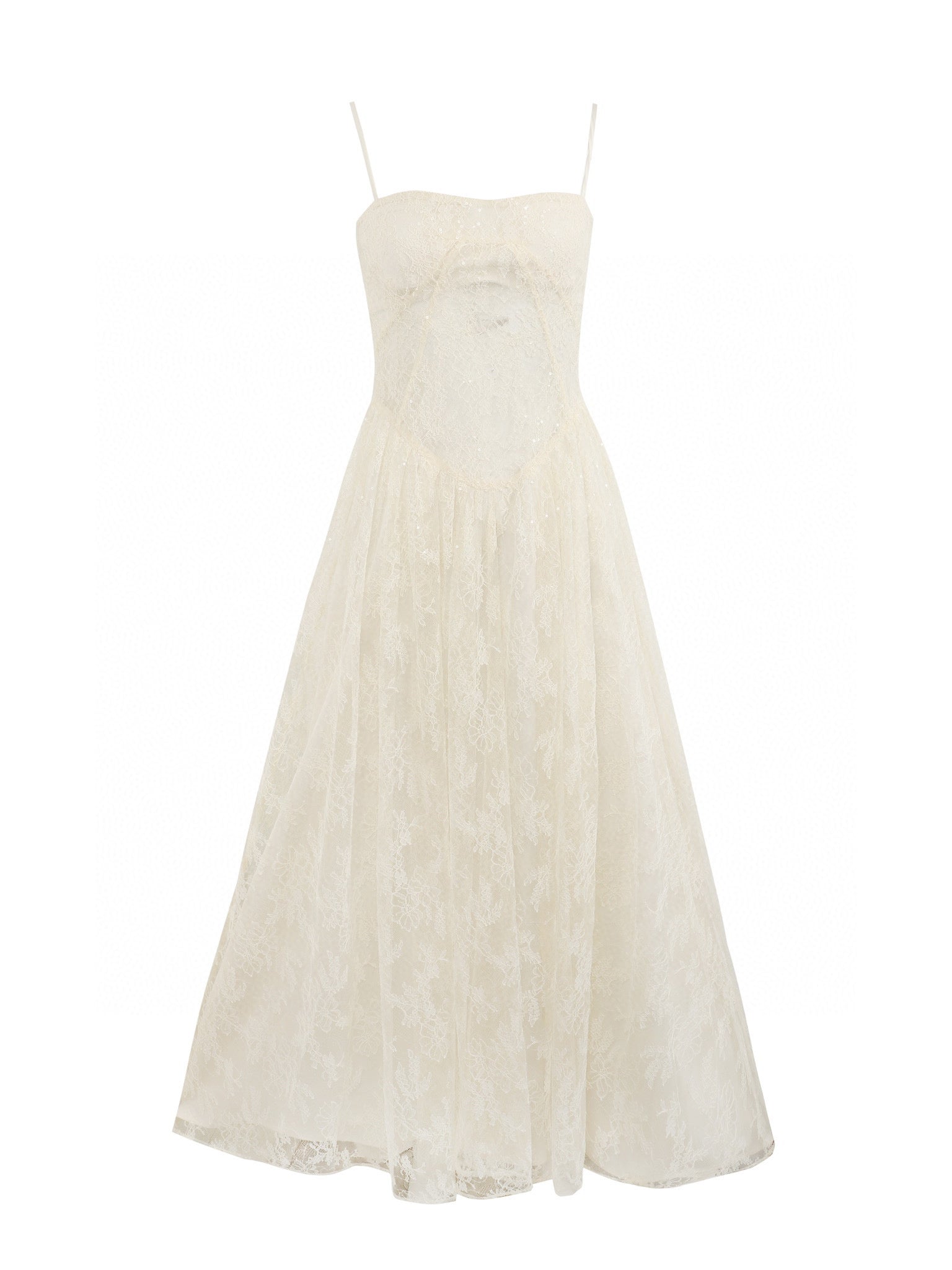 Jean Soo Lace perspective hollow camisole dress
