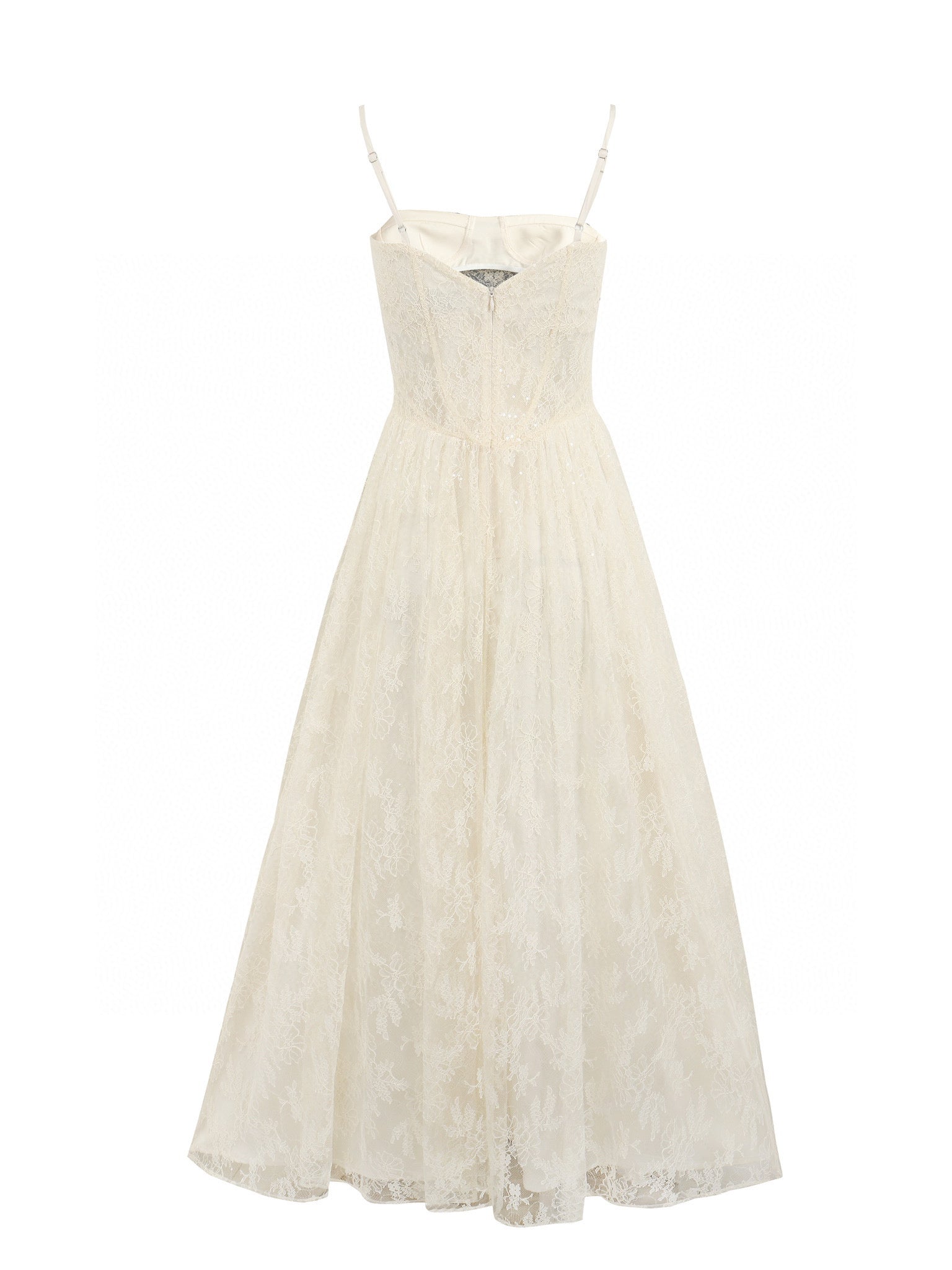 Jean Soo Lace perspective hollow camisole dress