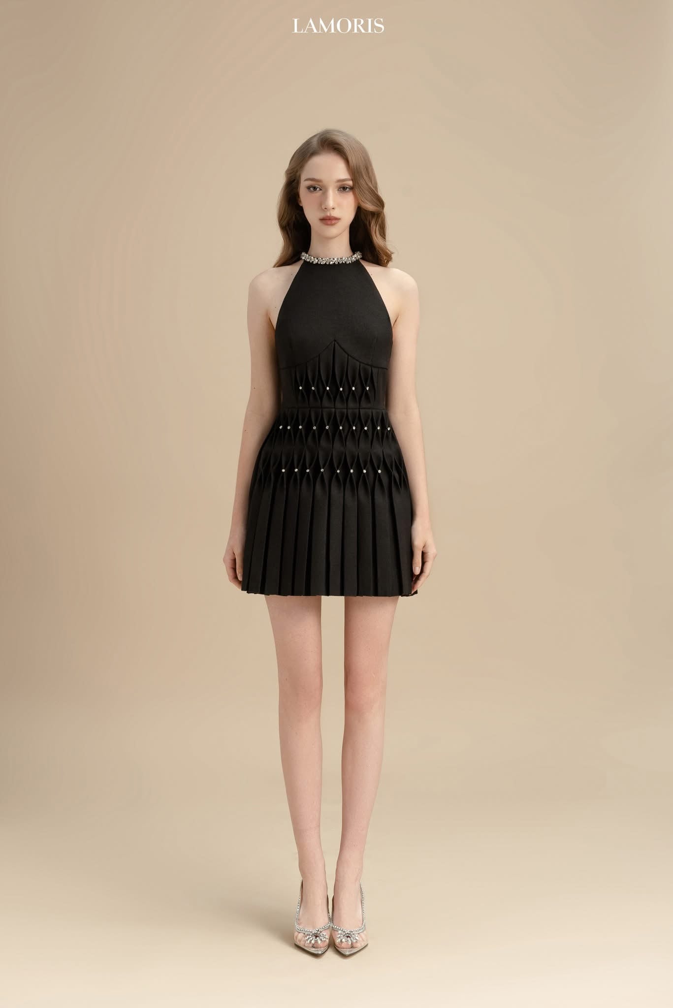 LAMORIS Smocking Stone Dress