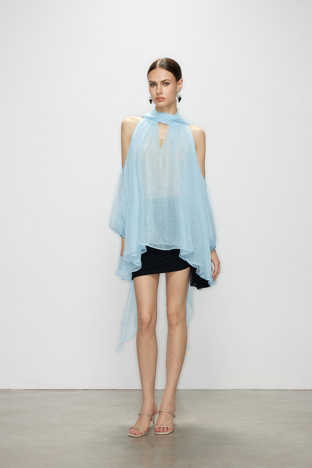 Artel Retro AR-25AW-SHT011 Airy off shoulder top (Blue)