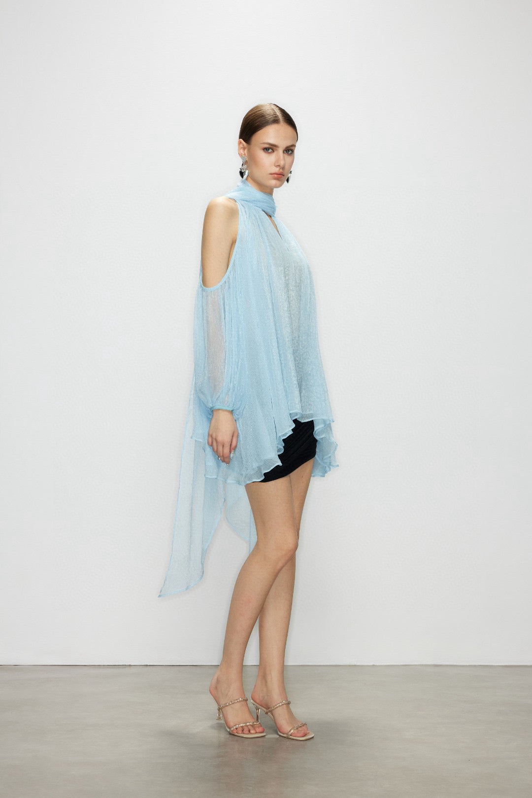 Artel Retro AR-25AW-SHT011 Airy off shoulder top (Blue)