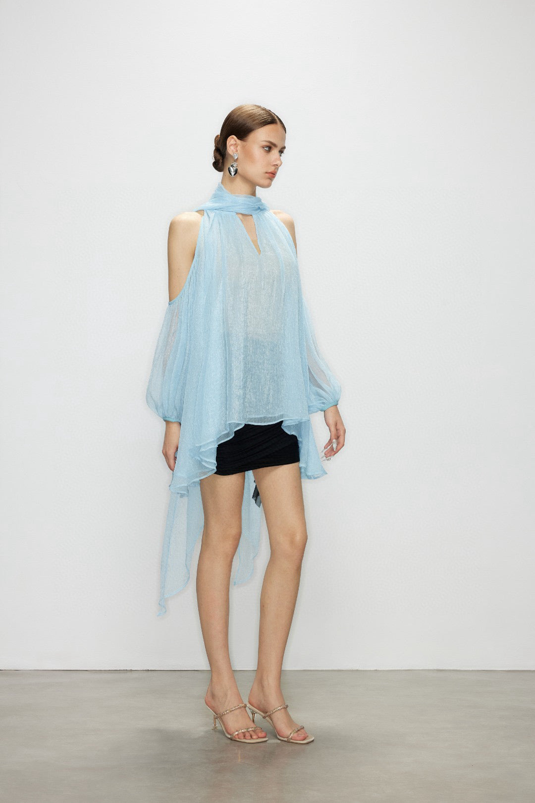 Artel Retro AR-25AW-SHT011 Airy off shoulder top (Blue)