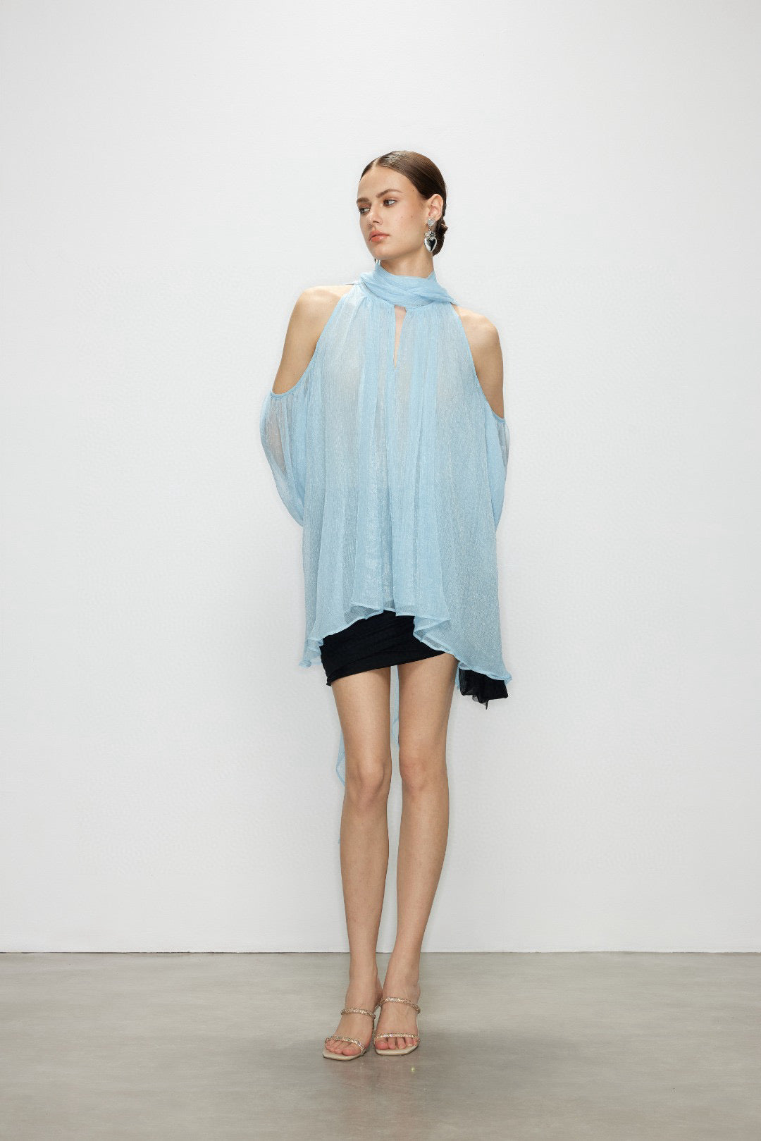 Artel Retro AR-25AW-SHT011 Airy off shoulder top (Blue)