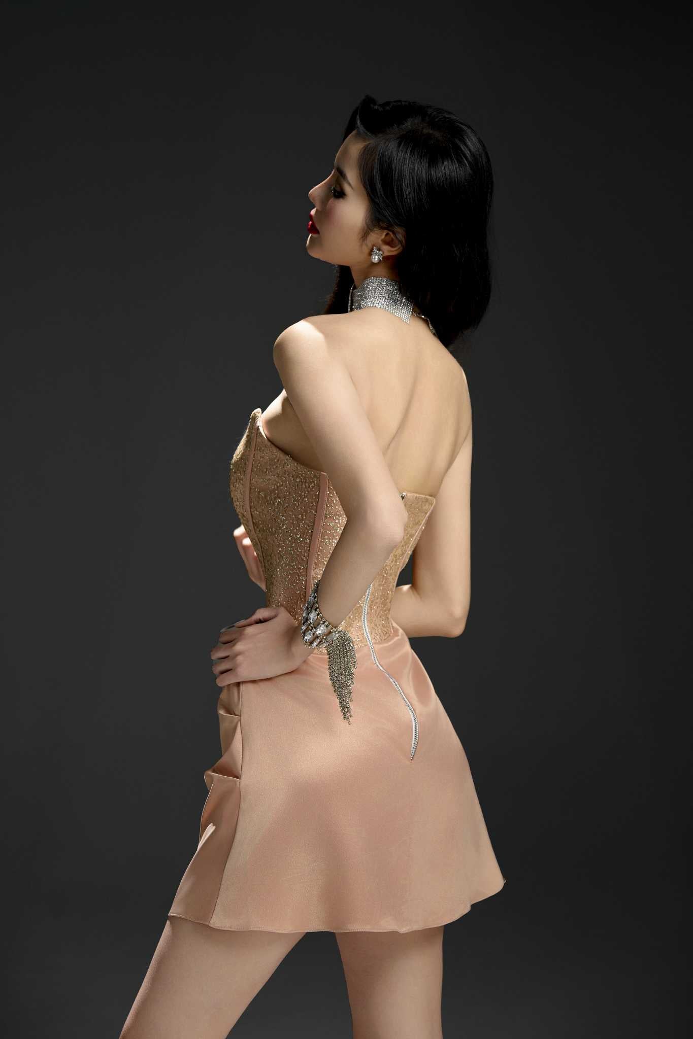 RITARA Diamond Veil Dress